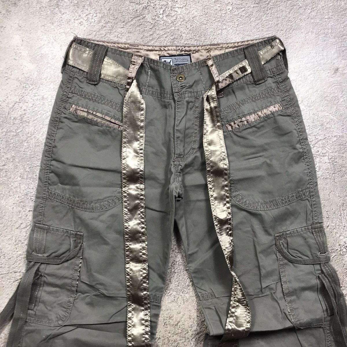 Vintage Vintage 90s Japan Baggy Cargo Pants Distressed Workwear 28 Size 28" / US 6 / IT 42 - 5 Thumbnail