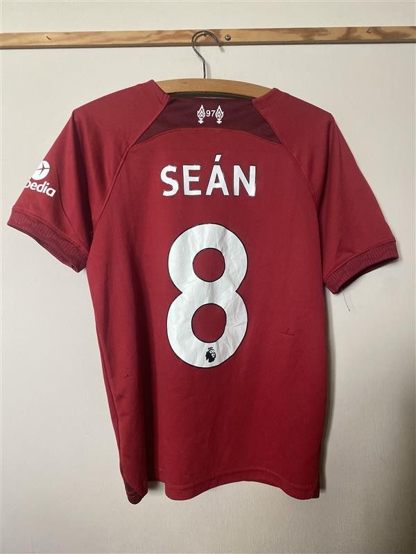 Nike LIVERPOOL F.C. 2022 - 2023 - Nike - kids' no. 8 SEAN Size US XXS / EU 40 - 1 Thumbnail