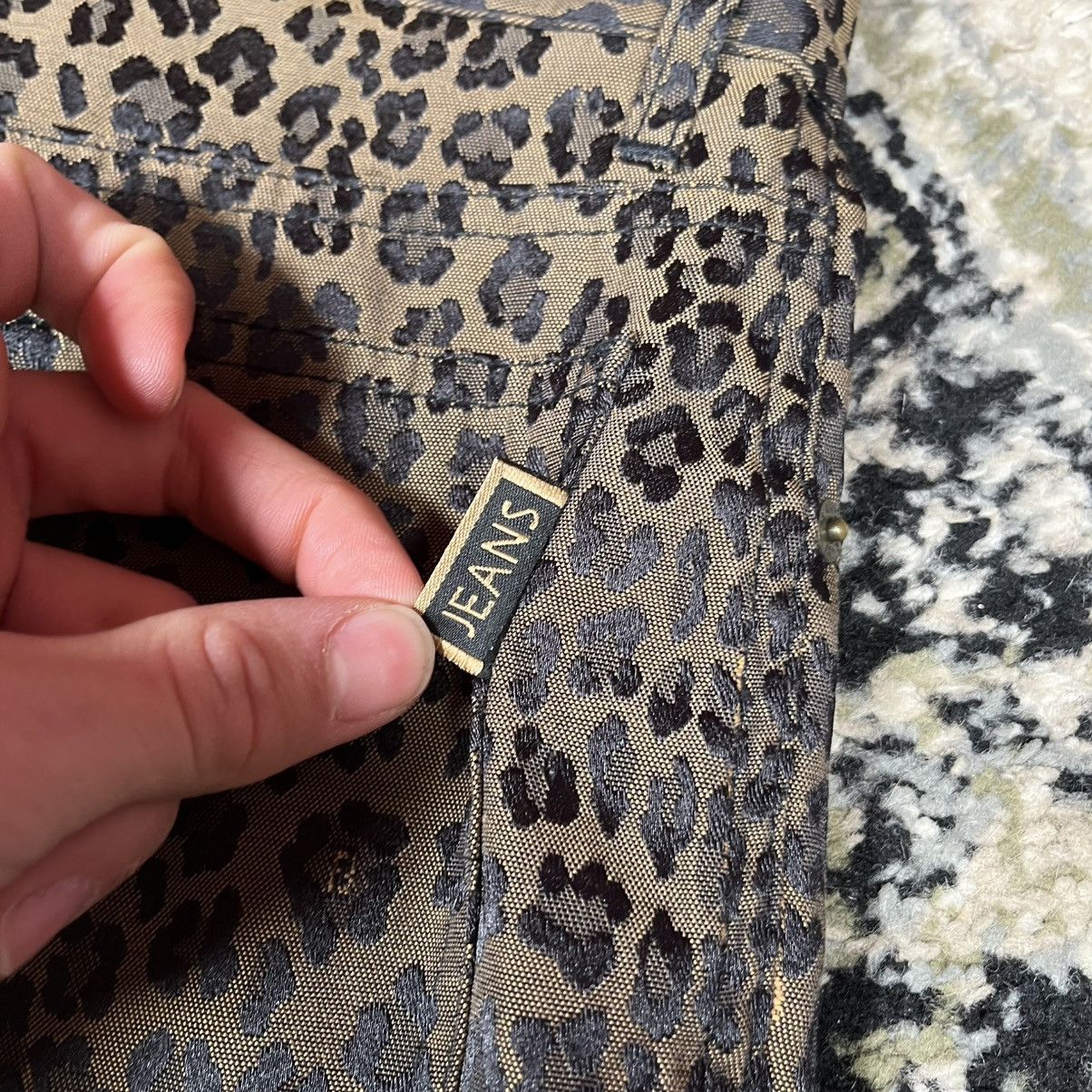 Fendi Vintage Monogram Y2K Luxury Fendi Jeans Leopard Print Pants Size 31" - 11 Thumbnail