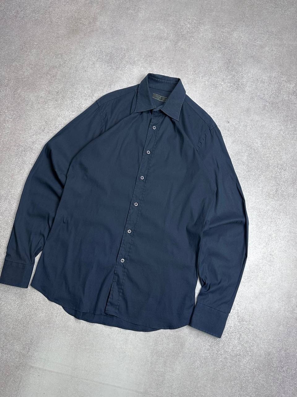 Prada Vintage Prada Luxury Navy Shirt Rare L Size US L / EU 52-54 / 3 - 2 Thumbnail