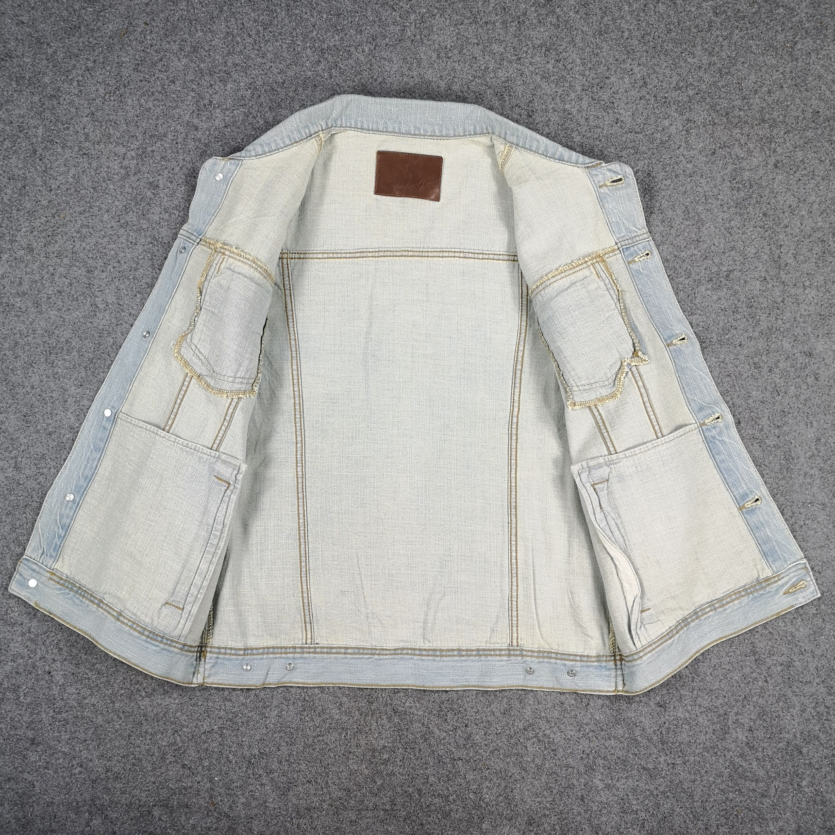 Japanese Brand Japanese Brand Nylous Jeans Light Blue Denim Trucker Jacket Size US L / EU 52-54 / 3 - 3 Thumbnail