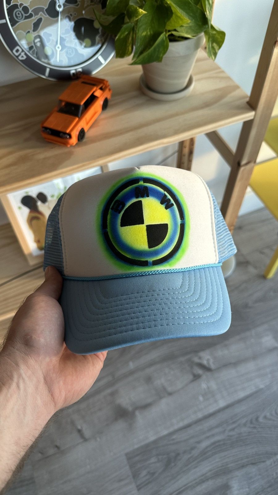 BMW Vintage BMW Trucker Hat Airbrushed Design Size ONE SIZE - 2 Thumbnail