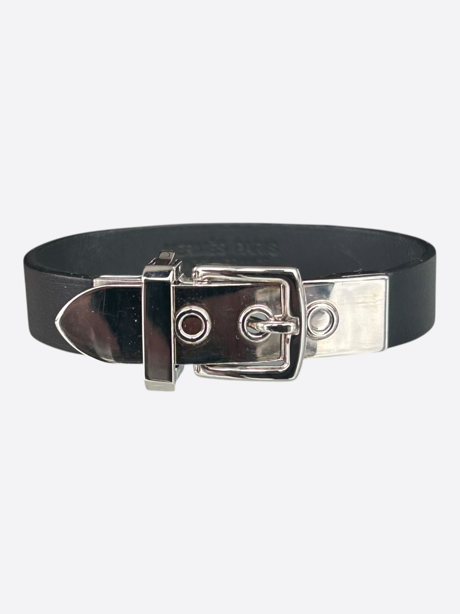 Hermes Hermes Black Swift & Palladium Hardware Java Bracelet Size ONE SIZE - 1 Thumbnail