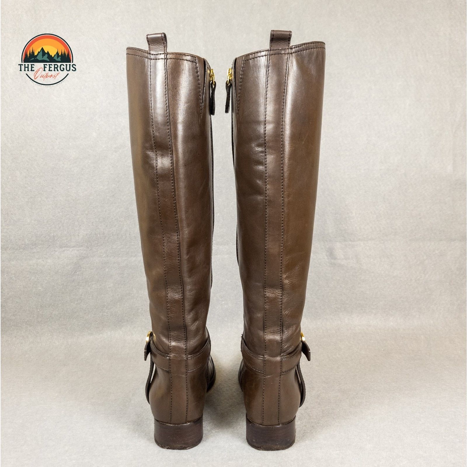 Tory Burch Tory Burch Bristol Brown Leather Knee High Riding Boot Sz 7 Size US 7 / IT 37 - 3 Thumbnail