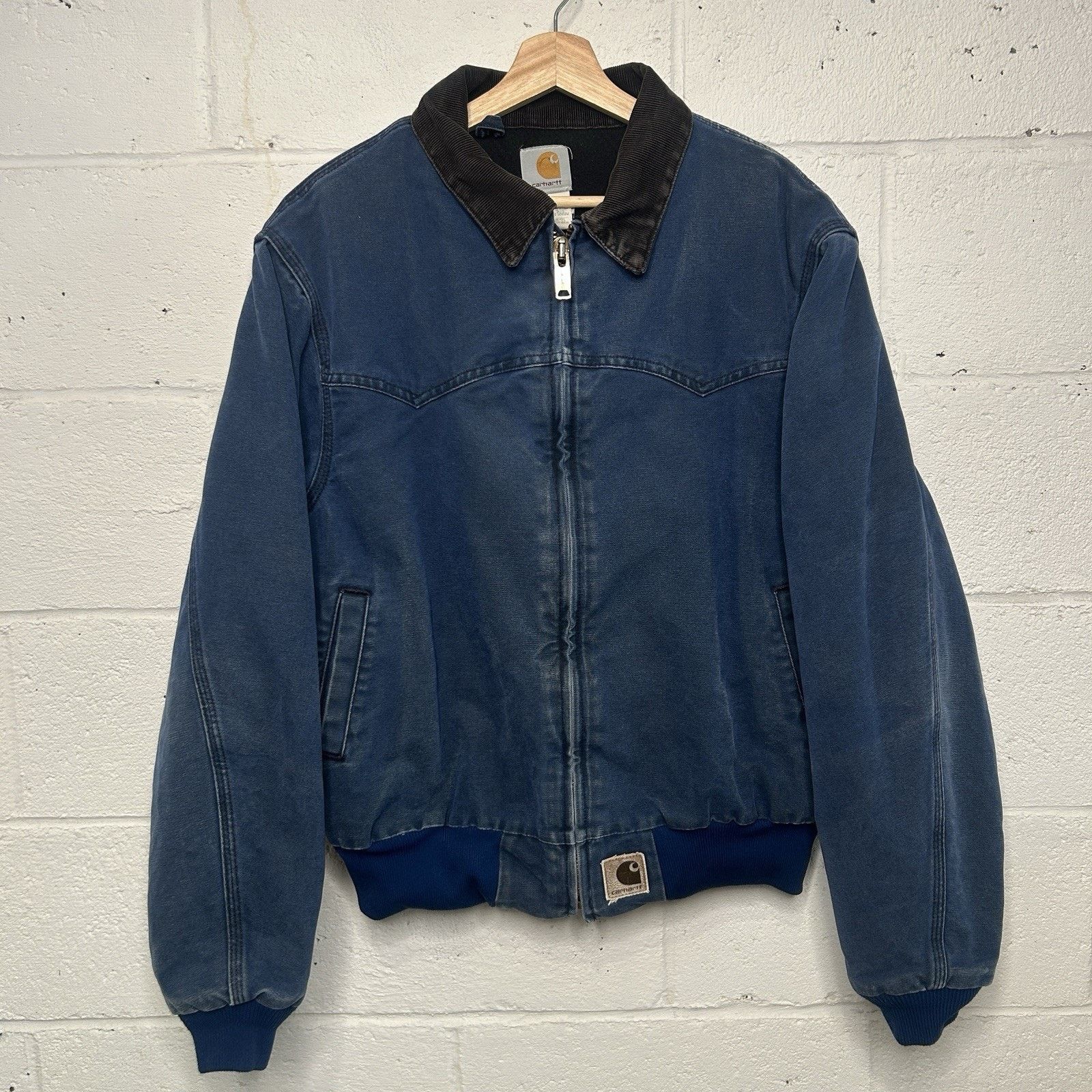 Carhartt VTG 90s Carhartt J14 BLU Royal Blue Santa Fe Work