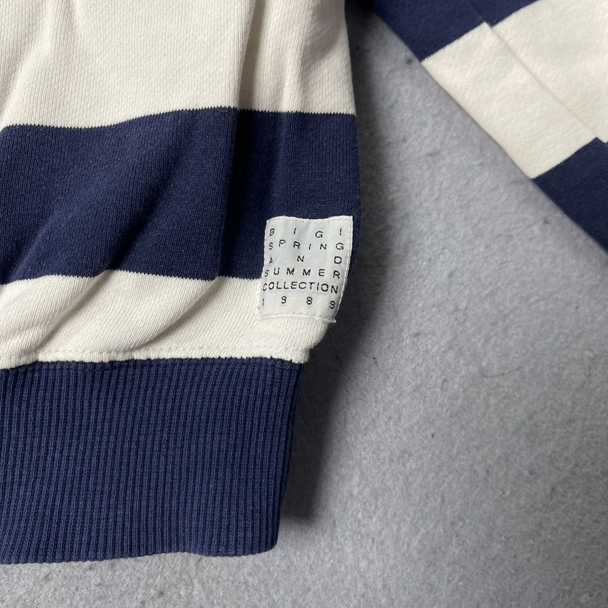 BIGI Vintage BIGI Collection Striped Sweatshirt Black White Size US M / EU 48-50 / 2 - 6 Thumbnail