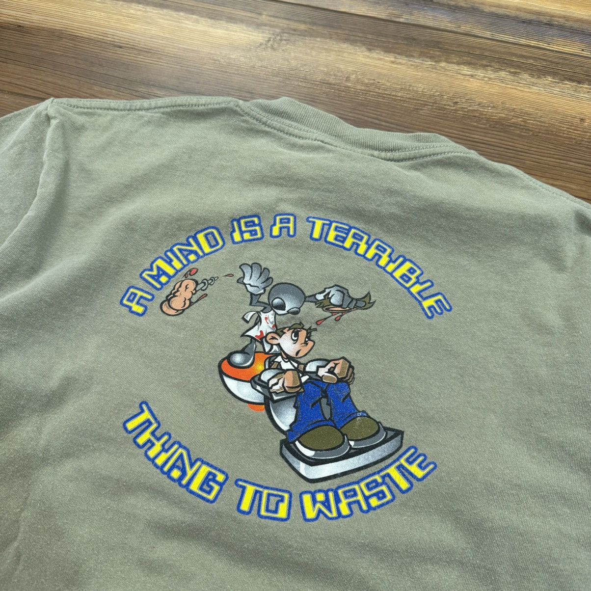 Other Vintage Brown Alien Nation Skate Mind Waste Tee Shirt Size US M / EU 48-50 / 2 - 4 Thumbnail