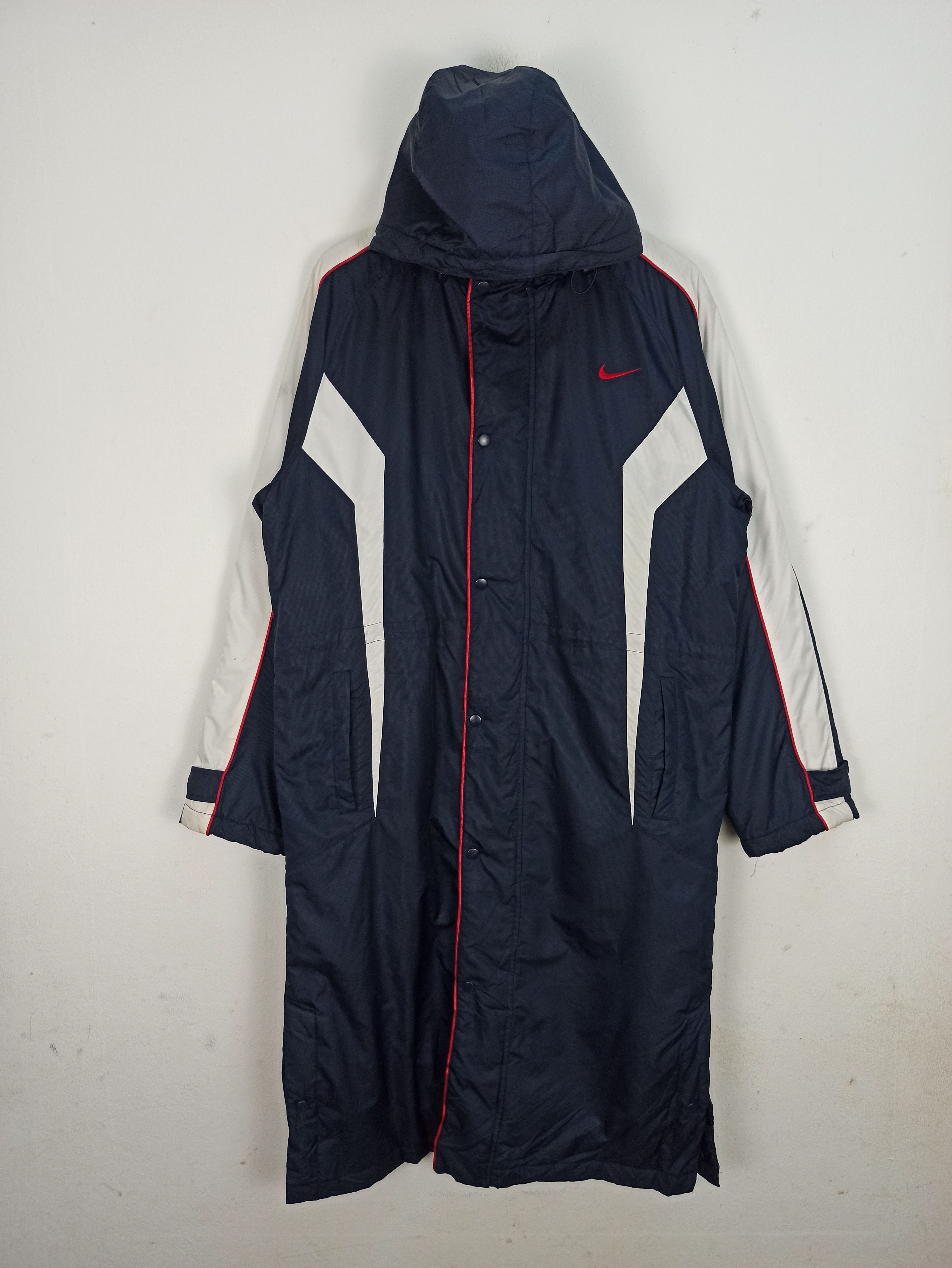 Nike Vintage Nike Swoosh Logo Sherpa Long Jacket Size US L / EU 52-54 / 3 - 1 Thumbnail