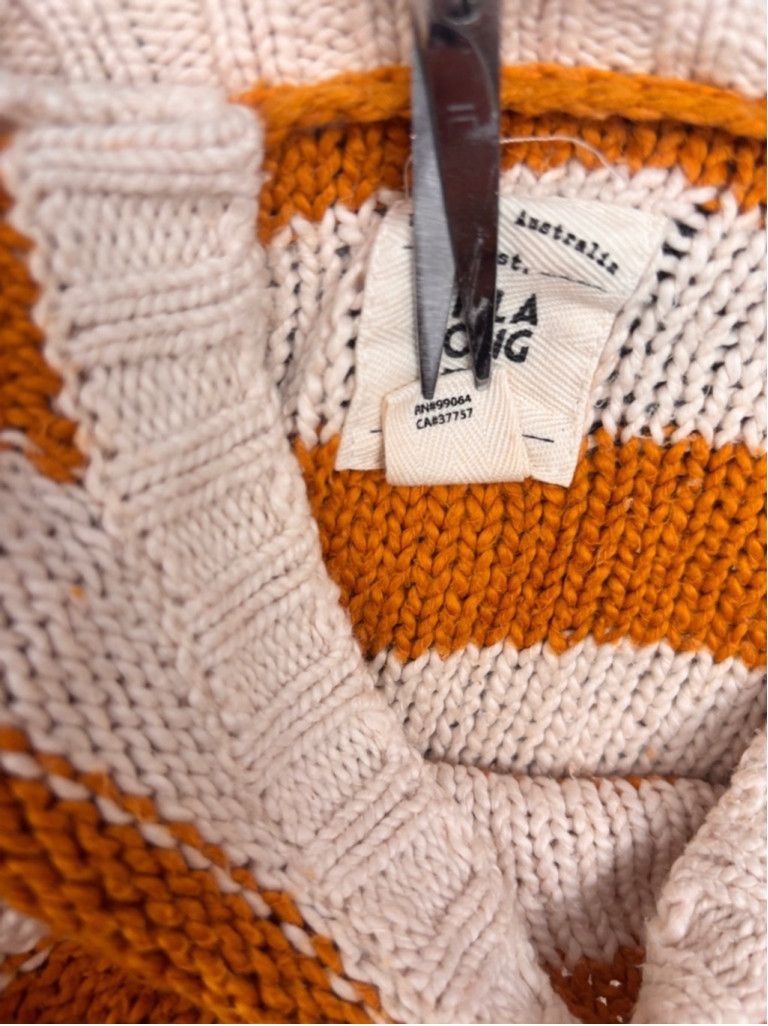 Billabong Women's Billabong Striped Sweater Size S Orange Beige Size XS / US 0-2 / IT 36-38 - 9 Thumbnail