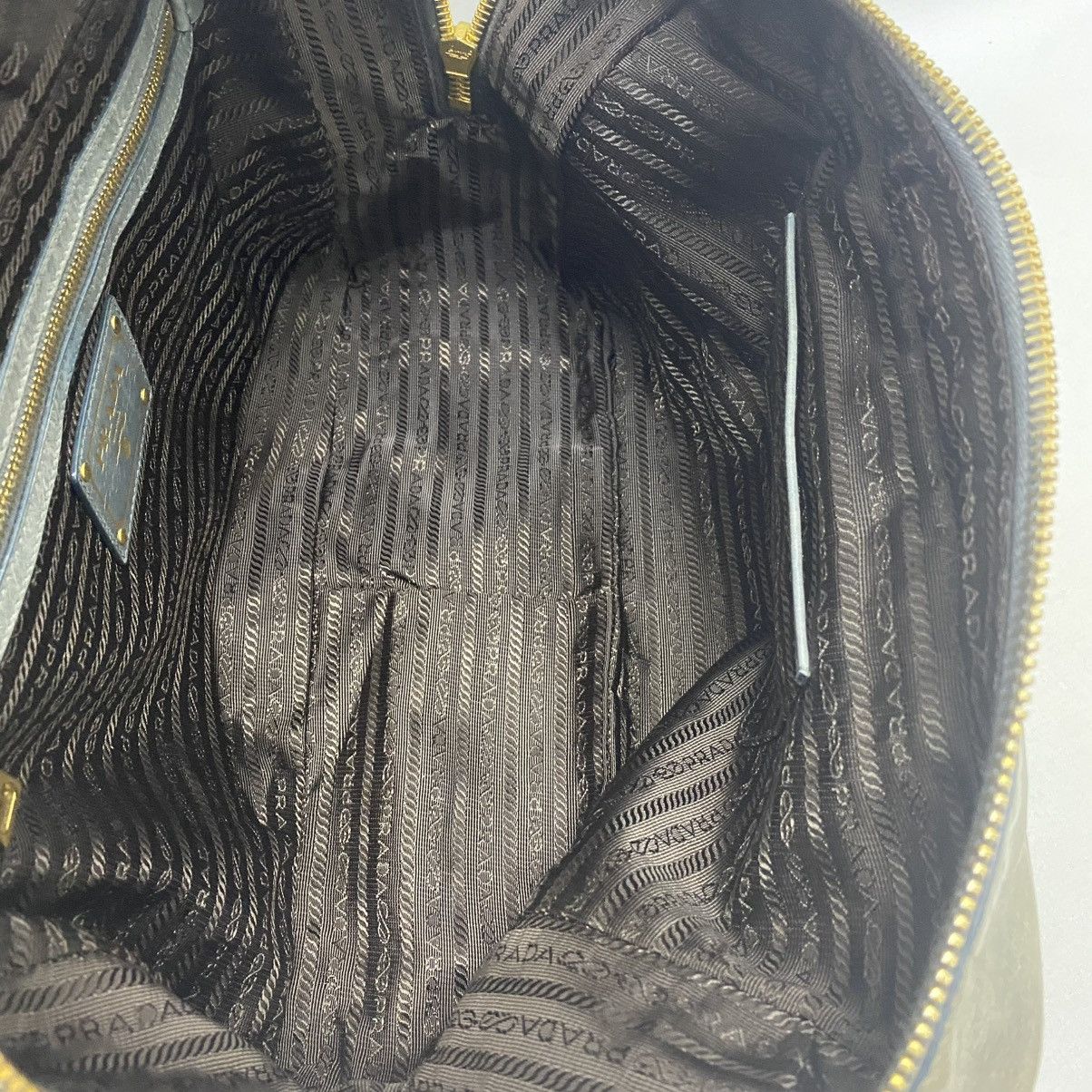 Prada ‼️LASTDROP‼️ PRADA GREY VITELLO SHINE BOULETTO BAG 2 WAY Size ONE SIZE - 13 Thumbnail
