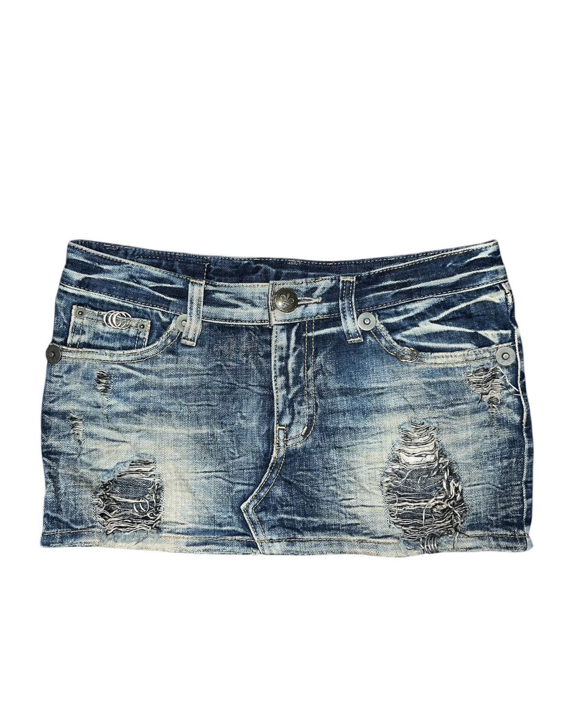 Japanese Brand Rare D.i.a. Gyaru denim micro skirt 💖 Size 26" / US 2 / IT 38 - 1 Thumbnail