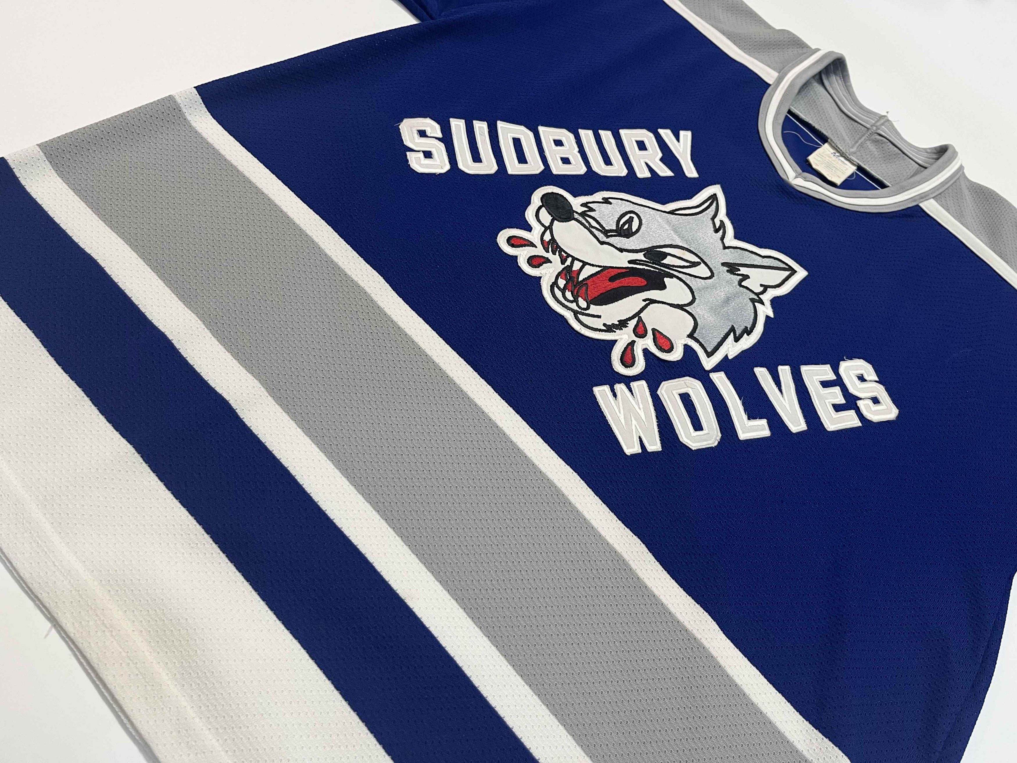 Vintage Vintage Maska Sudbury Wolves #7 OHL Hockey Jersey Size US L / EU 52-54 / 3 - 6 Thumbnail