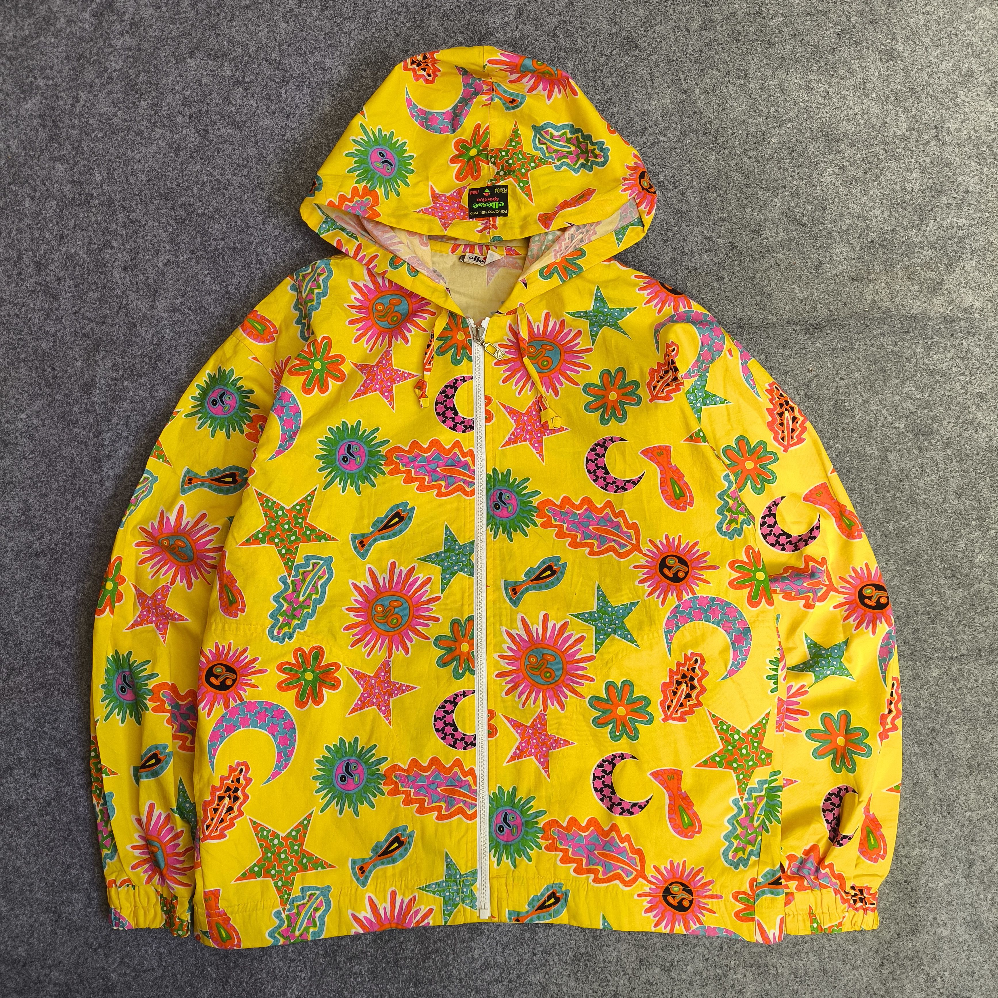 Ellesse Vtg 90s ellesse all over print sun flowers jacket Size US M / EU 48-50 / 2 - 1 Thumbnail