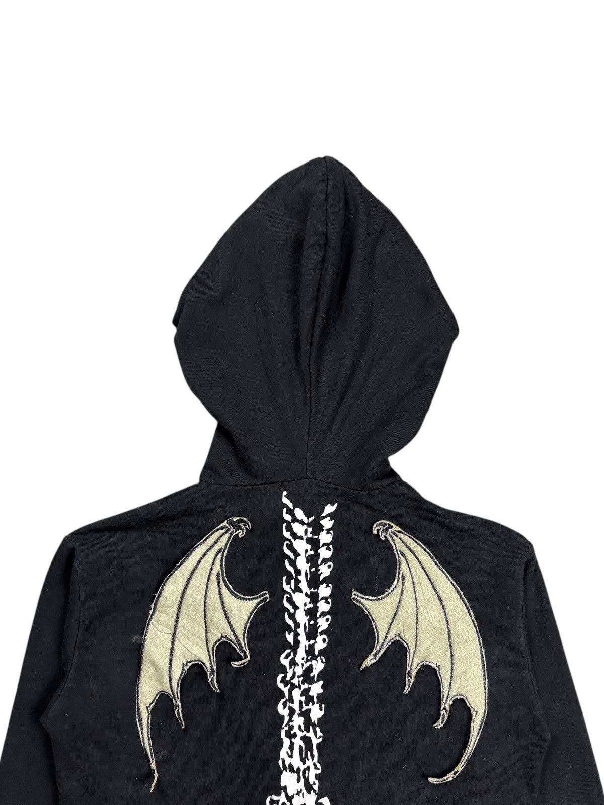 Beauty Beast 2000s Glad News - Dragon Skeleton Zip Hoodie Size US M / EU 48-50 / 2 - 6 Thumbnail