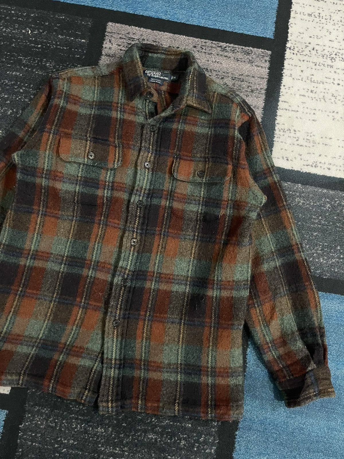 Polo Ralph Lauren Vintage Polo Ralph Lauren Whitman Wool Plaid Shirt Size US M / EU 48-50 / 2 - 3 Thumbnail