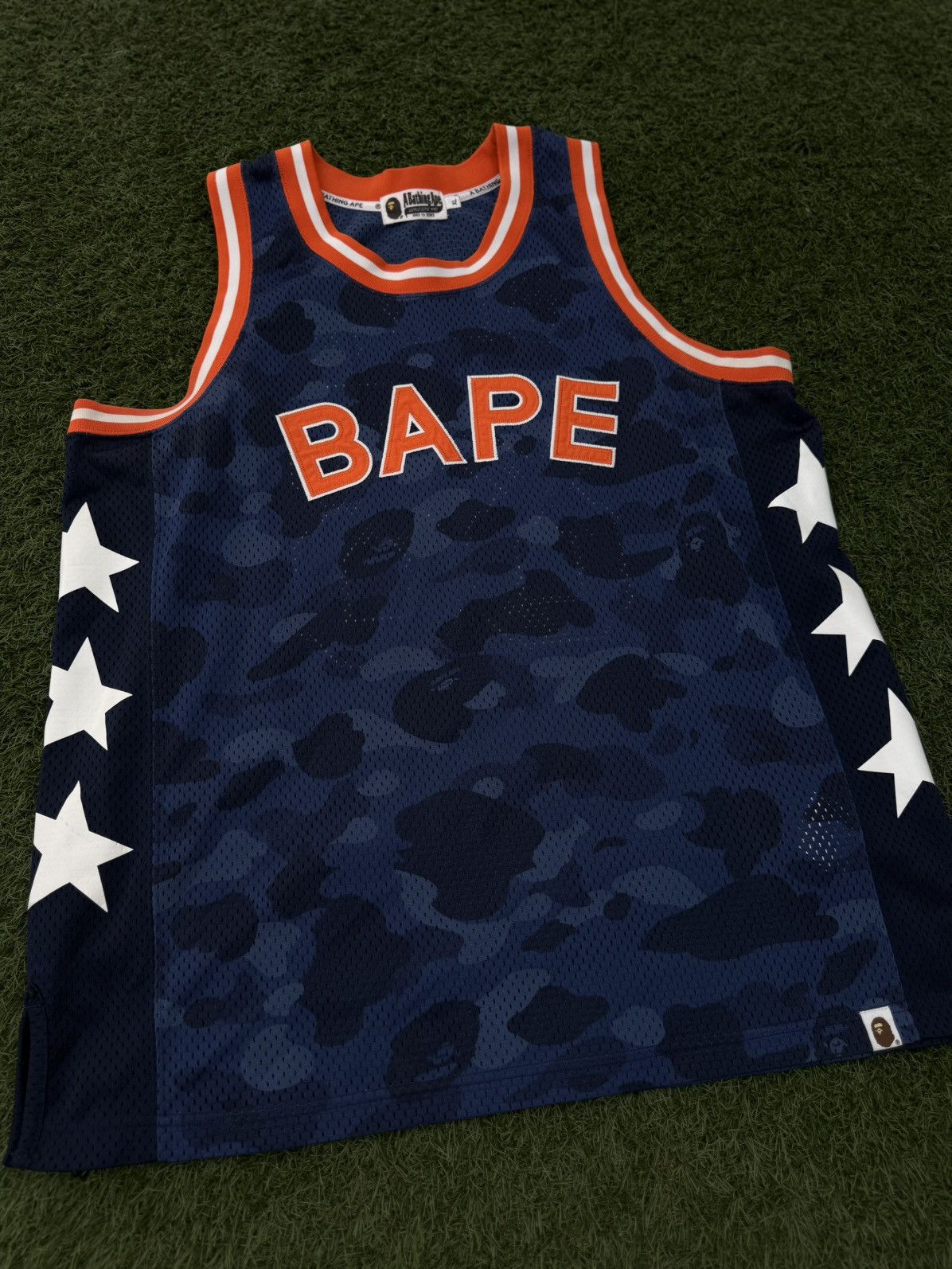 Bape Bape Jersey Blue Orange “88” Men’s Size (XL) Size US XL / EU 56 / 4 - 2 Thumbnail