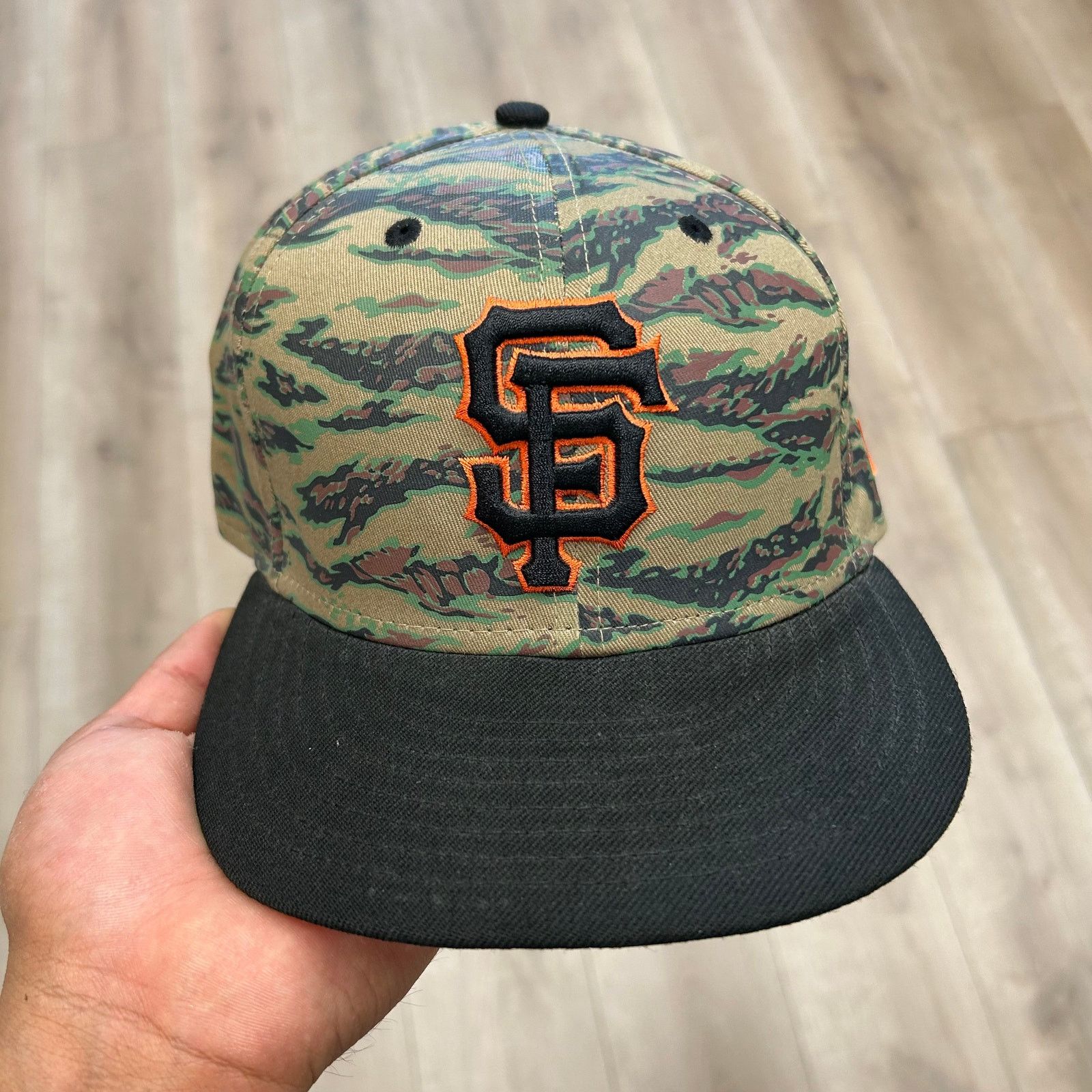 New Era San Francisco Giants New Era League Vet Tiger Camo Hat Size ONE SIZE - 2 Thumbnail