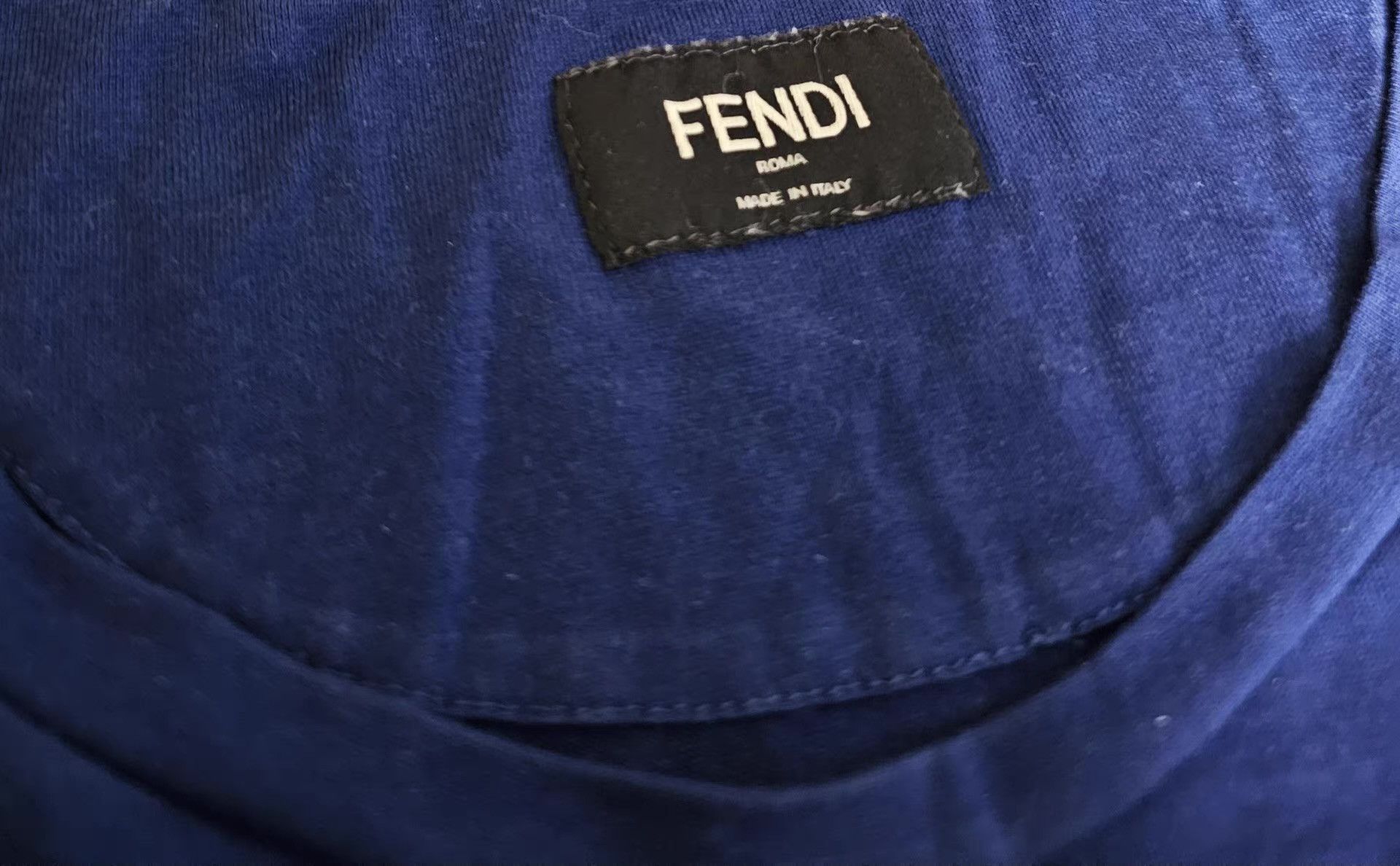 Fendi Fendi Blue Short Sleeve T-shirt Size US M / EU 48-50 / 2 - 4 Thumbnail