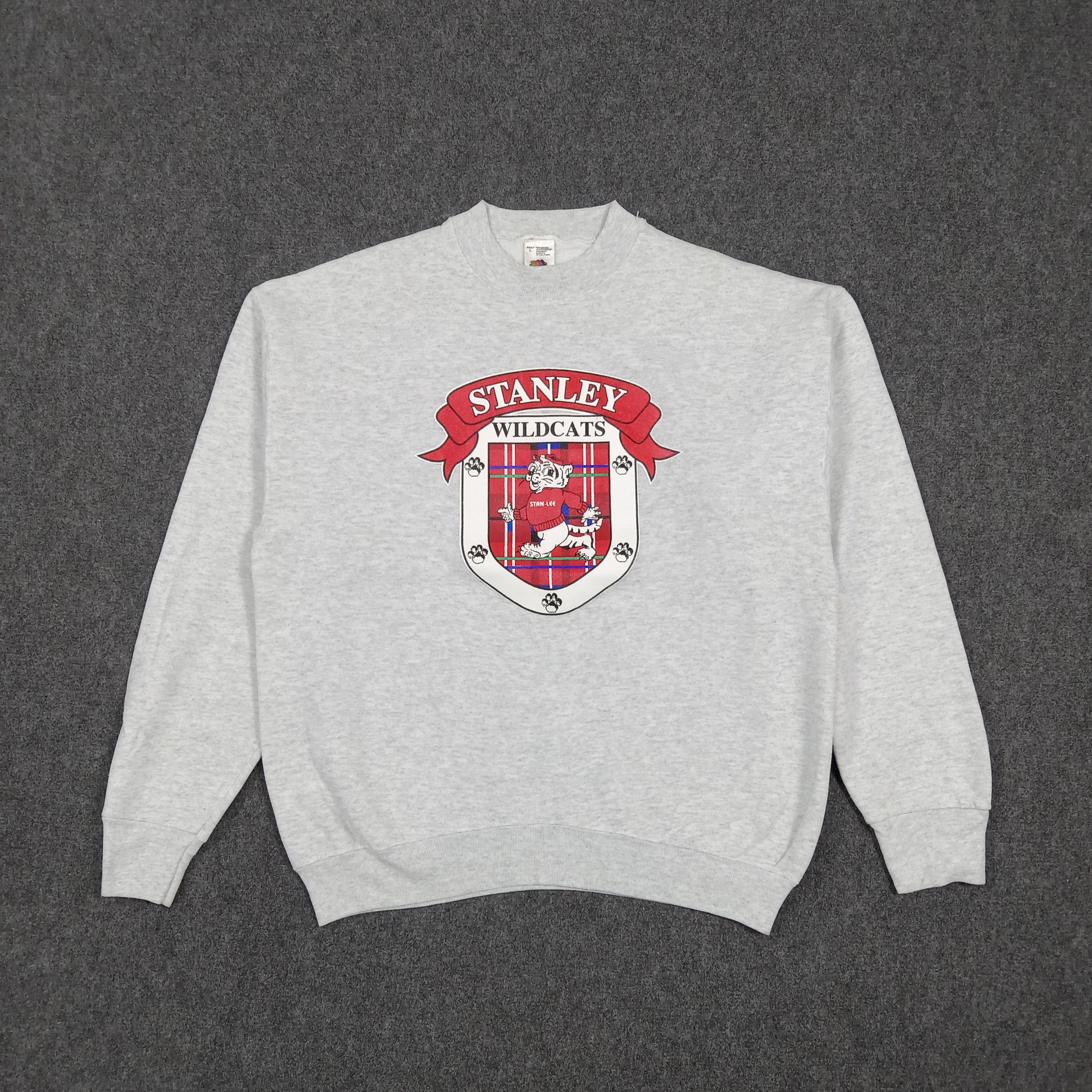 Vintage Stanley Wildcats Sweatshirt Graphic Sweatshirt C290N8 Size US M / EU 48-50 / 2 - 1 Thumbnail
