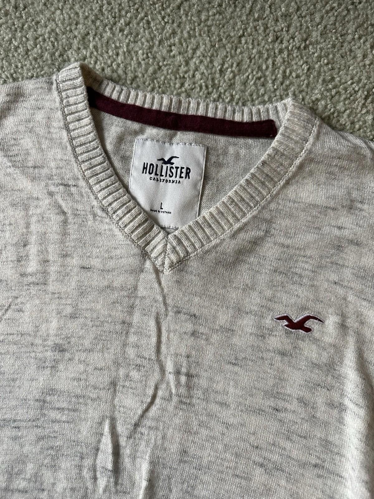 Hollister Hollister V-Neck Sweater Long Sleeve - Men’s L, White Marble Size US L / EU 52-54 / 3 - 2 Thumbnail