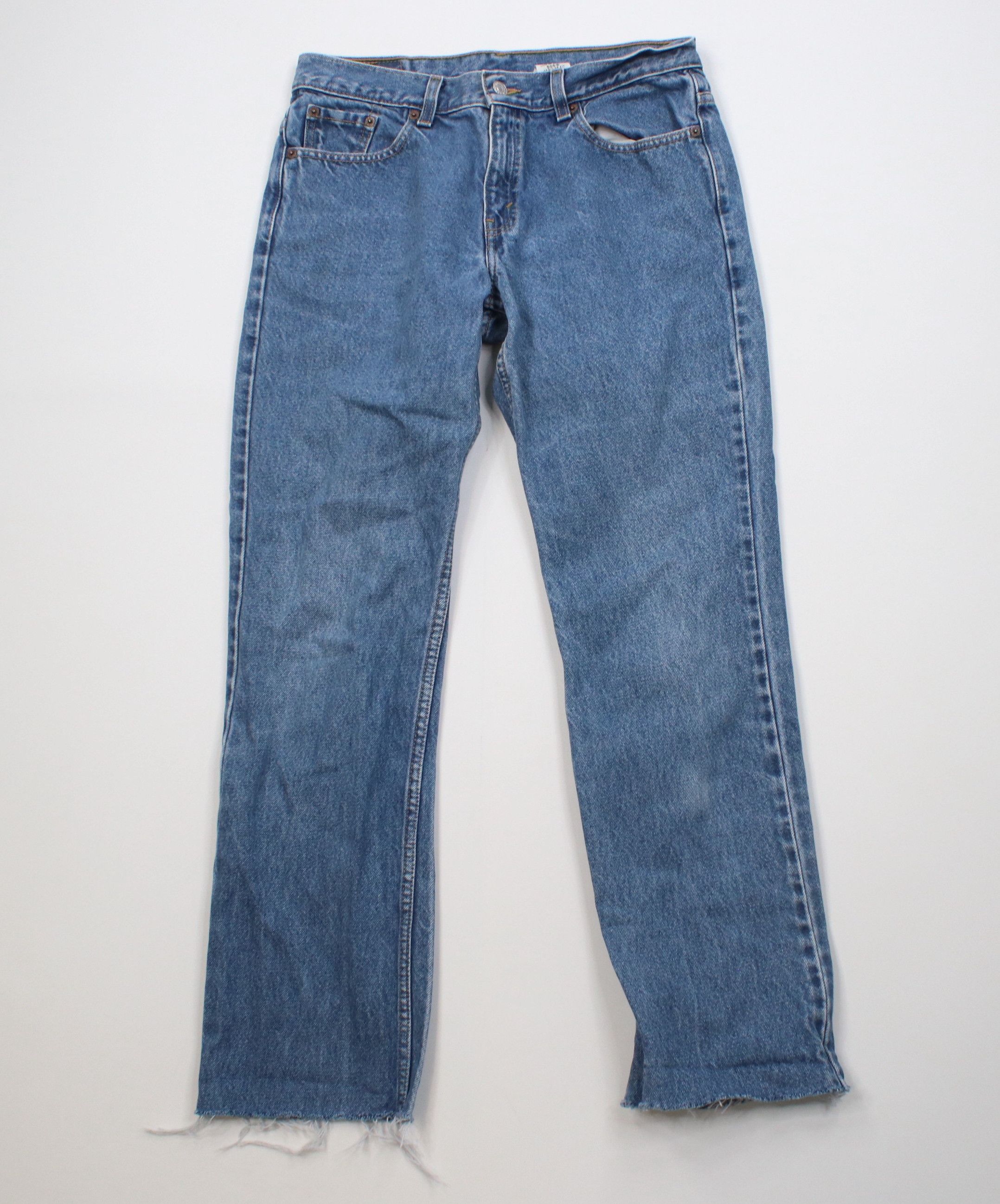 Levi's Vintage Y2K Levis 505 Off Regular Straight Leg Jeans Blue Size 32" / US 10 / IT 46 - 1 Thumbnail