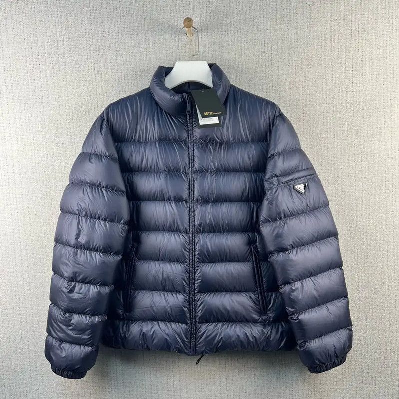 Prada Prada Men's Dark Blue Puffer Jacket Size US L / EU 52-54 / 3 - 1 Thumbnail