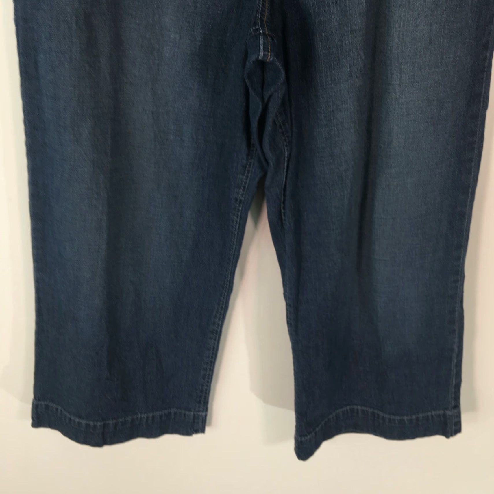 Vintage Style & Co Women's Blue Denim Cropped Jeans Size 14 Regular Fit Mid Rise 5-Pocket Modern Size 36" / US 14 / IT 50 - 4 Thumbnail