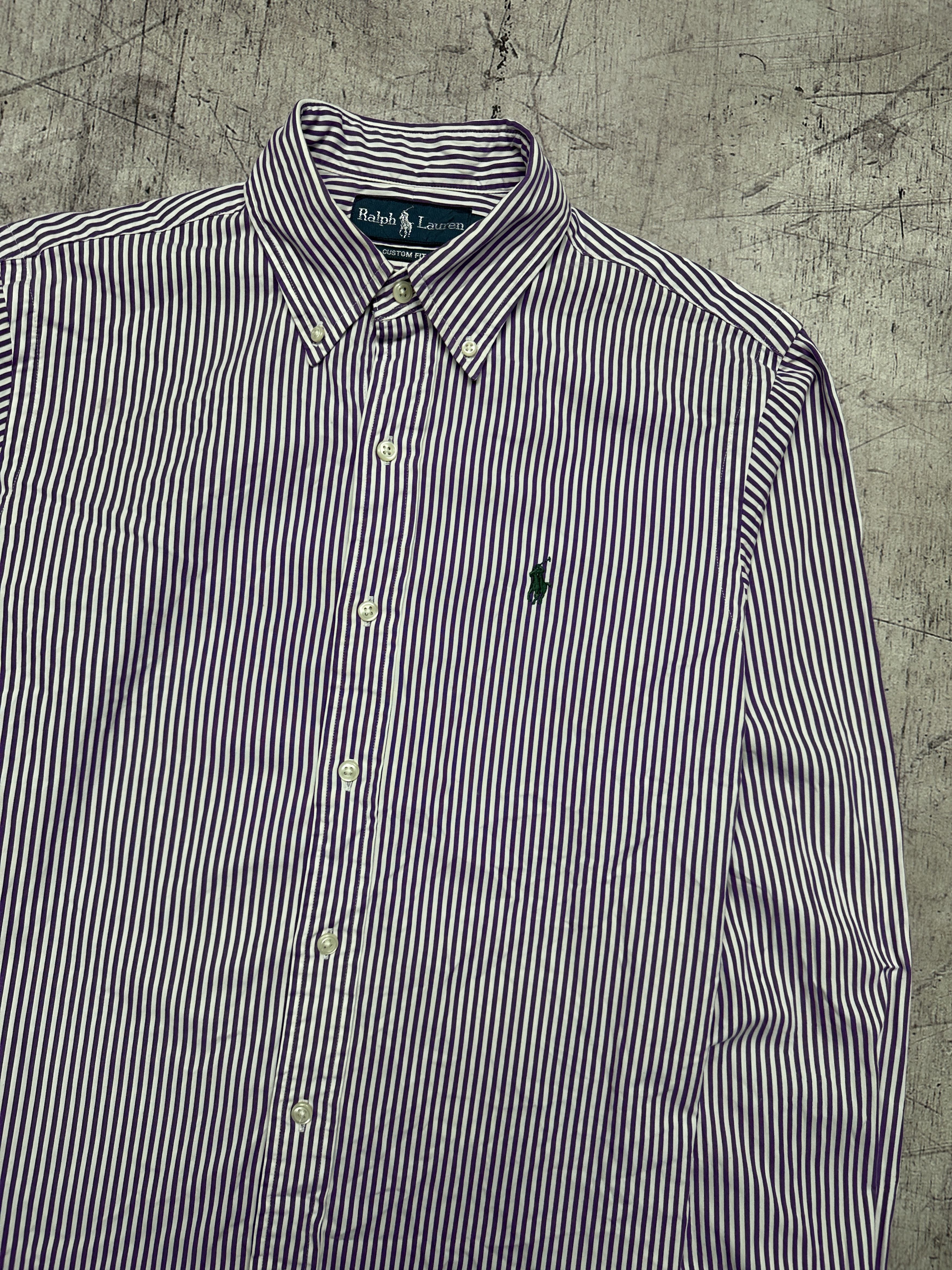 Polo Ralph Lauren Polo Ralph Lauren Vintage Mens Long Sleeve Striped Shirt Size US S / EU 44-46 / 1 - 2 Thumbnail