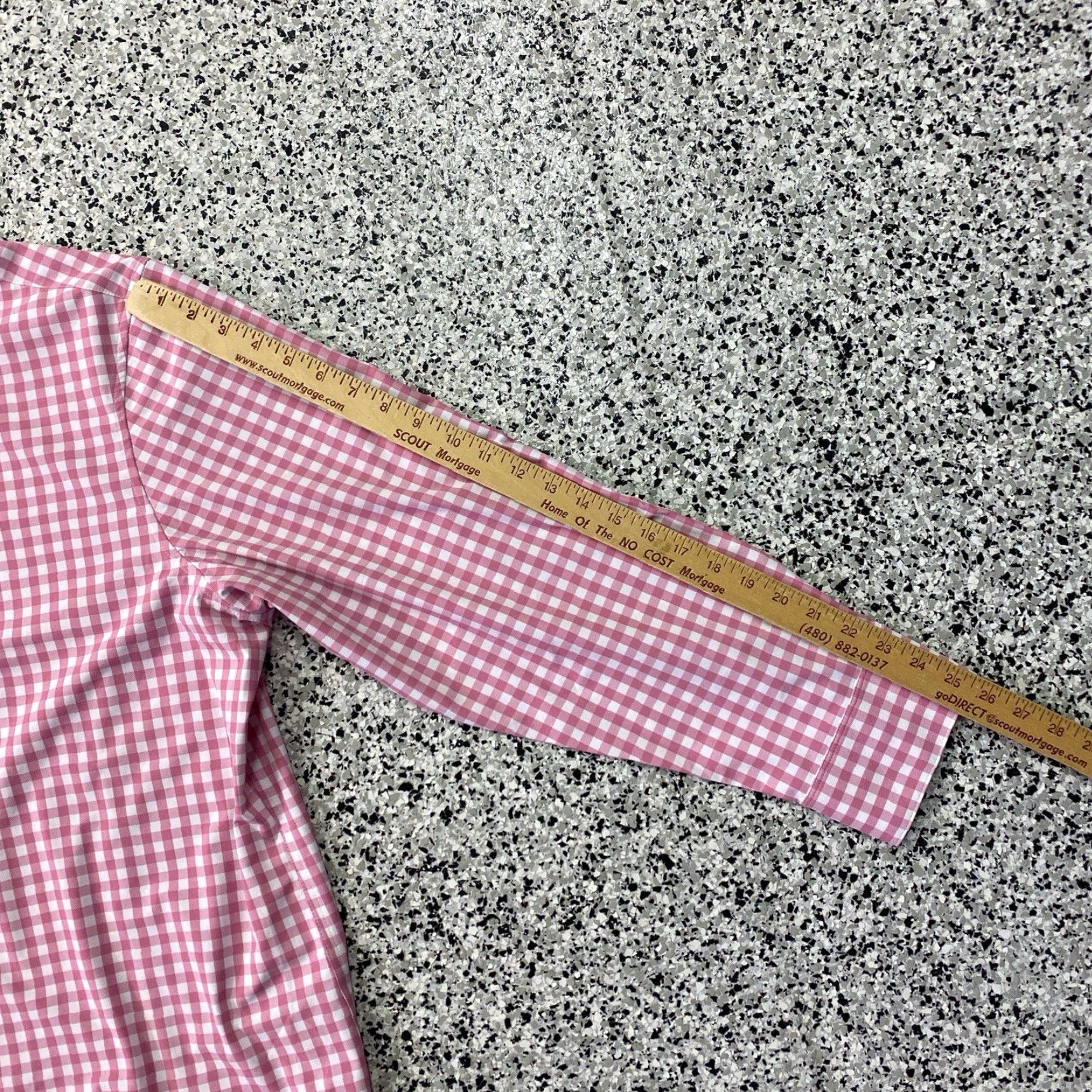 Mizzen+Main Mizzen+Main Button-Up Shirt Men 2XL Pink Check Leeward Trim Fit Stretch Shirt Size US XXL / EU 58 / 5 - 4 Thumbnail