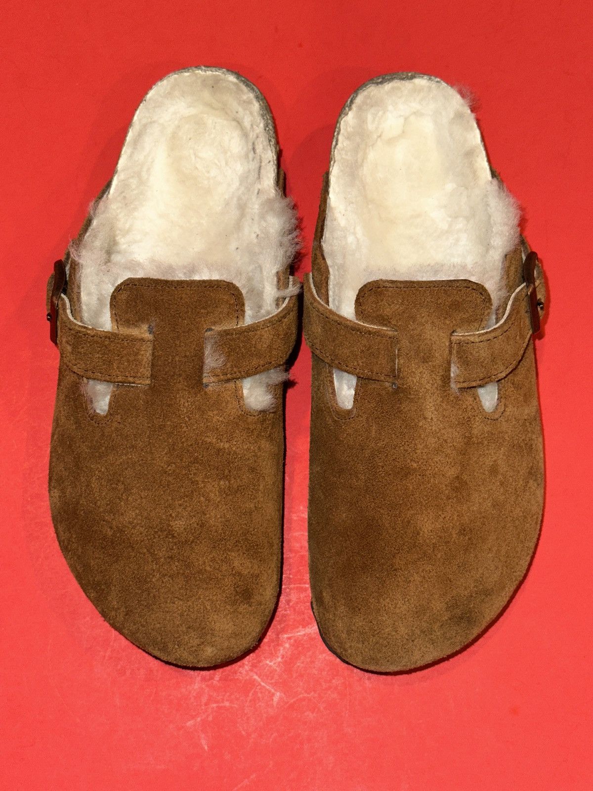 Birkenstock Birkenstock Boston Shearling Suede Leather Sandals Size 36 Size US 5.5 / IT 35.5 - 12 Thumbnail
