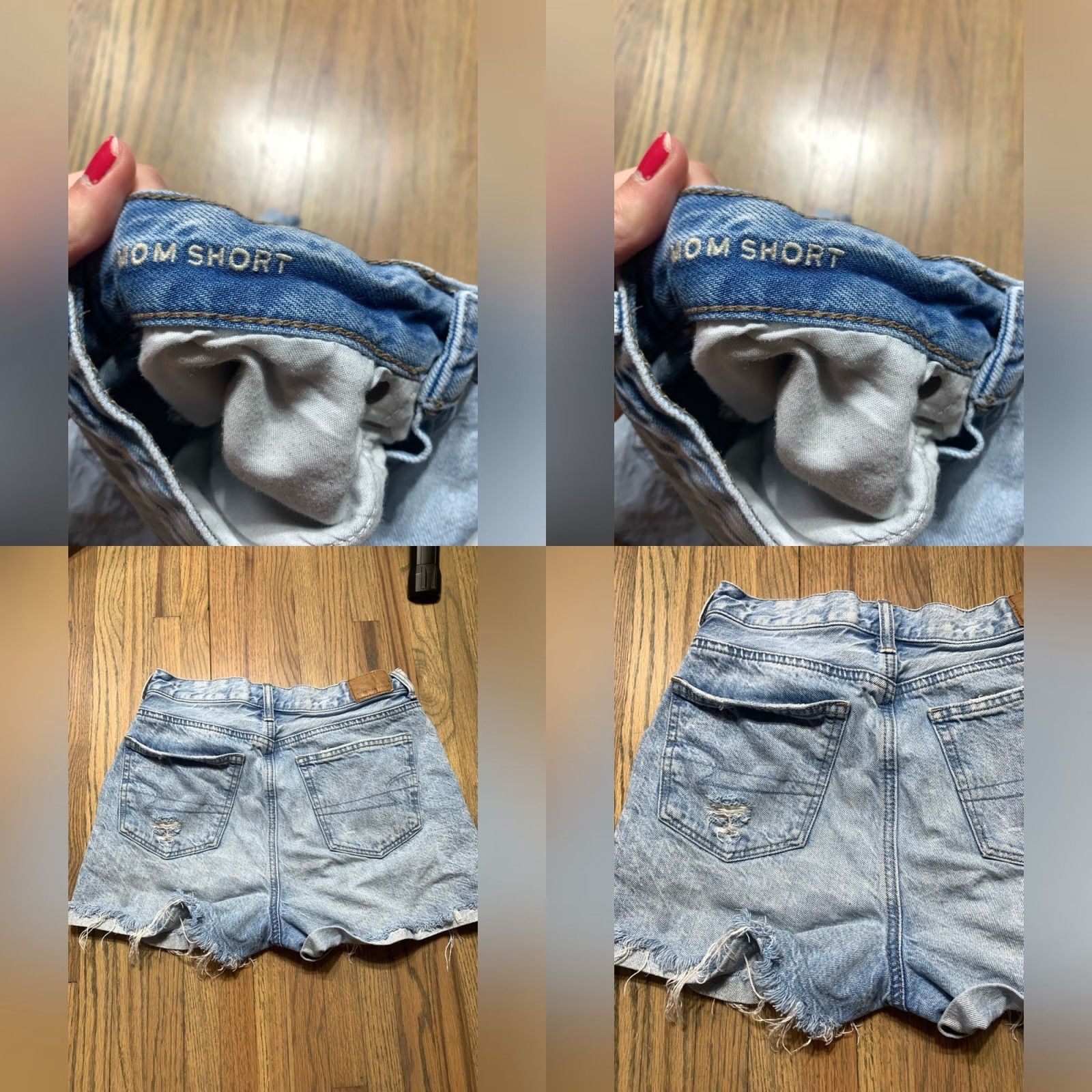 American Eagle Outfitters VINTAGE American Eagle Outfitters Mom Short Jean Shorts Cut-Off Blue 2 Womens Distressed Regular Size 2 Jeans 90s? Size 26" / US 2 / IT 38 - 8 Thumbnail