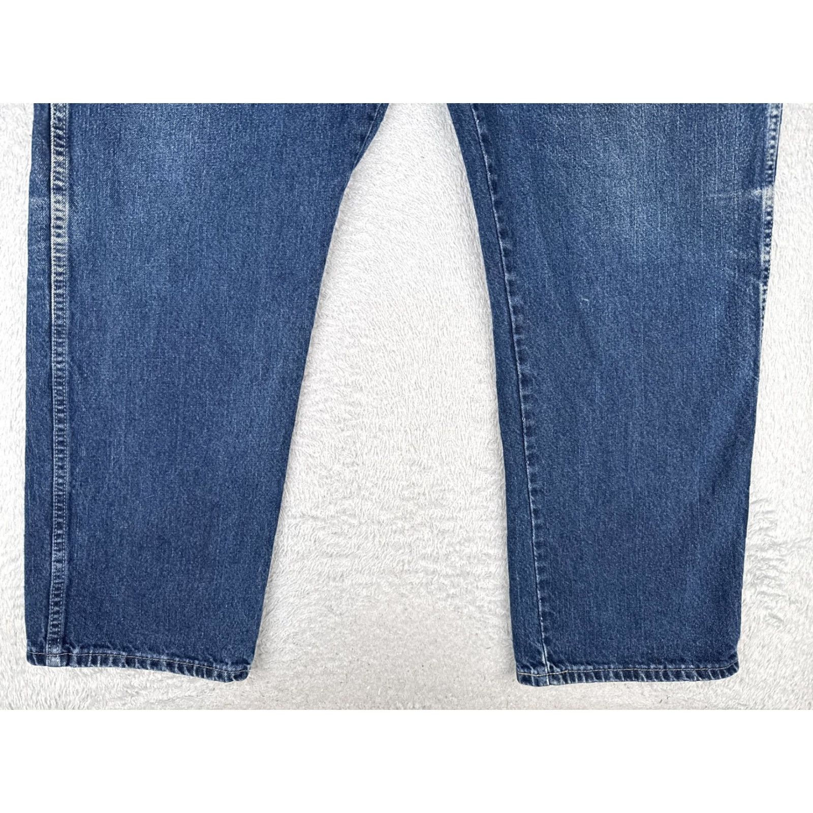 Dickies Dickies Jeans Mens 44x32 Blue Denim Straight Leg Zip Fly 5 Pocket Workwear Size US 44 / EU 60 - 2 Thumbnail