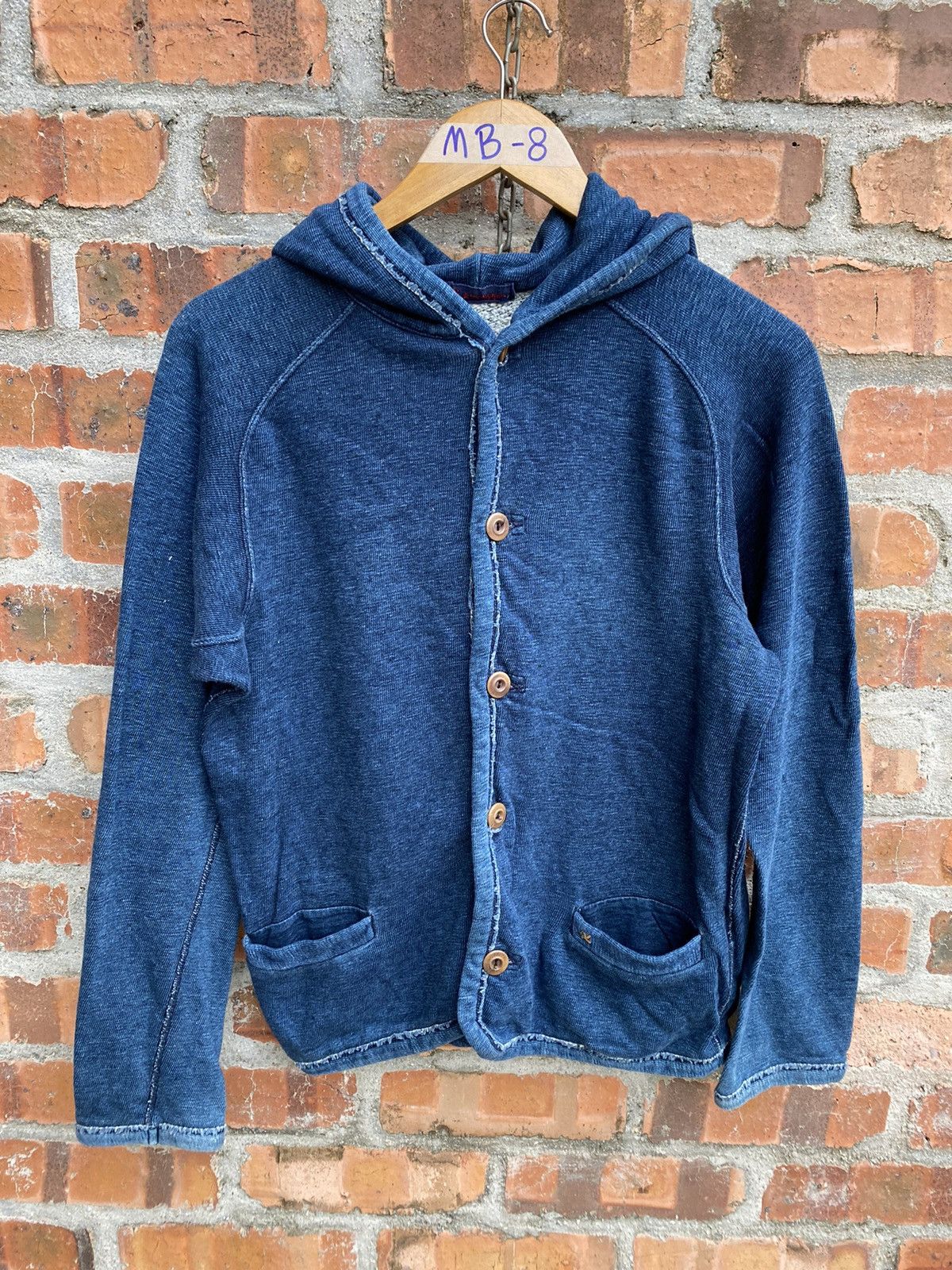 45rpm 1990s Indigo hoodie Size US S / EU 44-46 / 1 - 2 Thumbnail