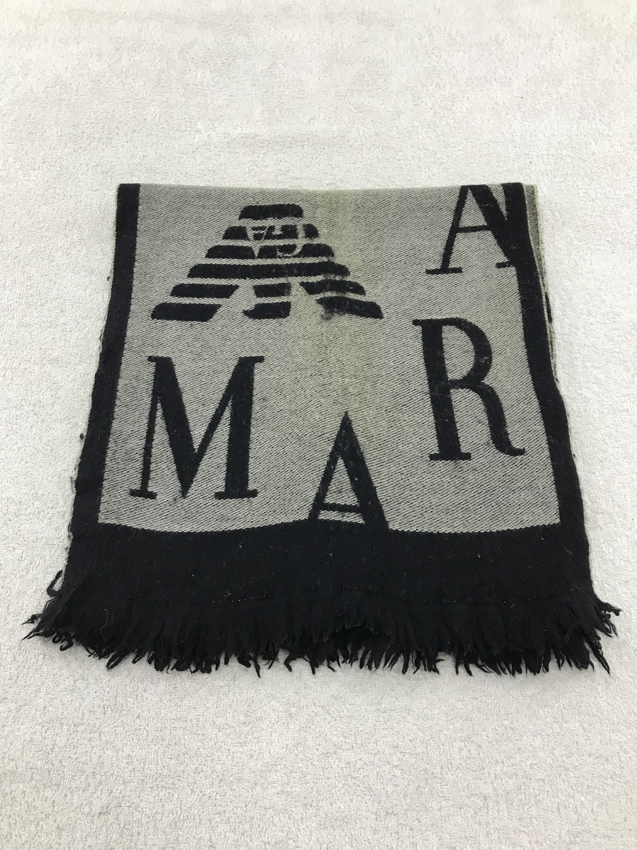 Emporio Armani × Vintage Emporio Armani Scarf / Muffler / Neckwear - WW1199 Size ONE SIZE - 2 Thumbnail