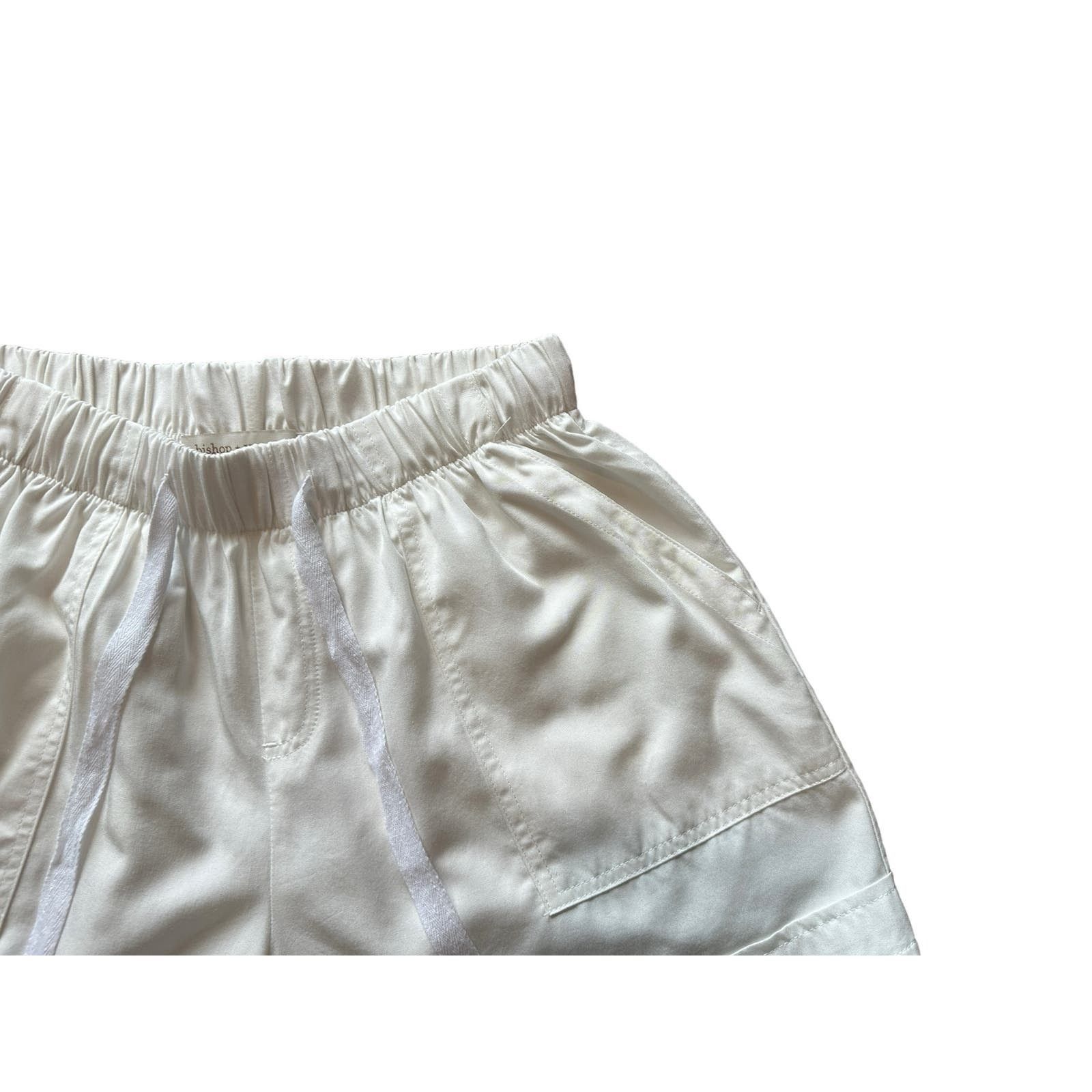 Other Bishop+Young Women’s Medium White Drawstring Summer Shorts Size 30" / US 8 / IT 44 - 4 Thumbnail
