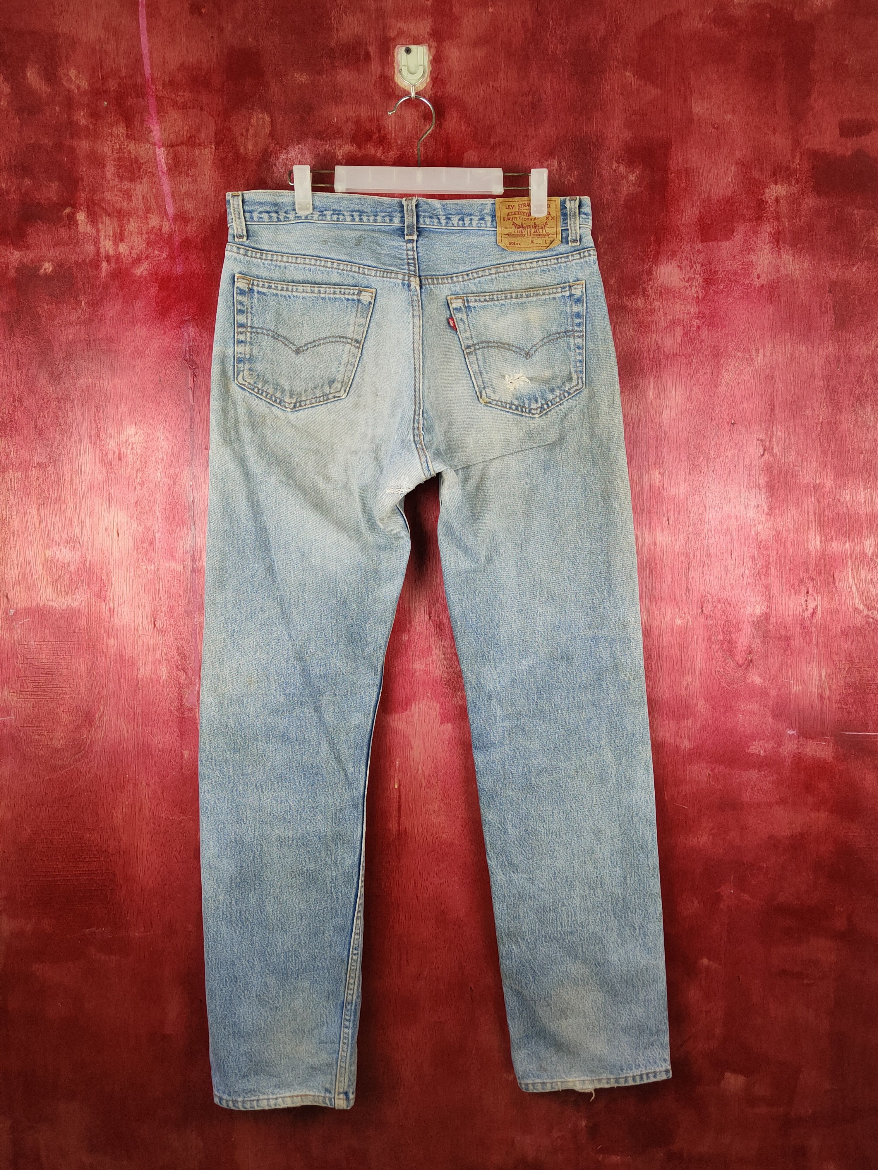 Levi's DL 501 Levi's vintage Faded ripped distressed Denim #S1510 Size US 34 / EU 50 - 8 Thumbnail