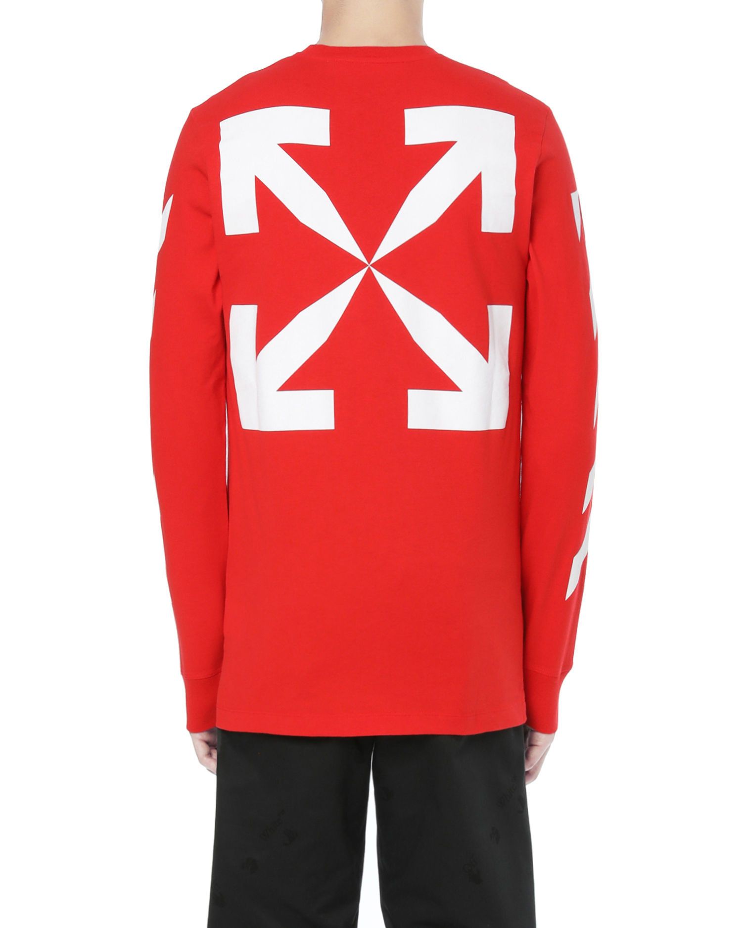 Off-White Red Mona Lisa Arrows Long Sleeve T-Shirt Size S / US 4 / IT 40 - 5 Thumbnail
