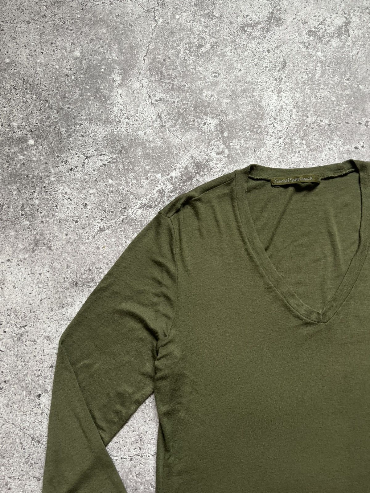 Transit × Transit Uomo Transit Par Such V-neck Sweater Long Sleeve Green Size XS / US 0-2 / IT 36-38 - 3 Thumbnail