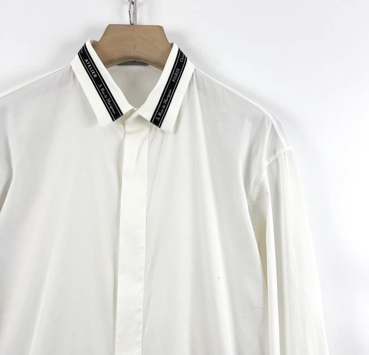 Dior Dior Collar Slogan Single-Breasted Long Sleeve Shirt K12 Size US XXS / EU 40 - 3 Thumbnail