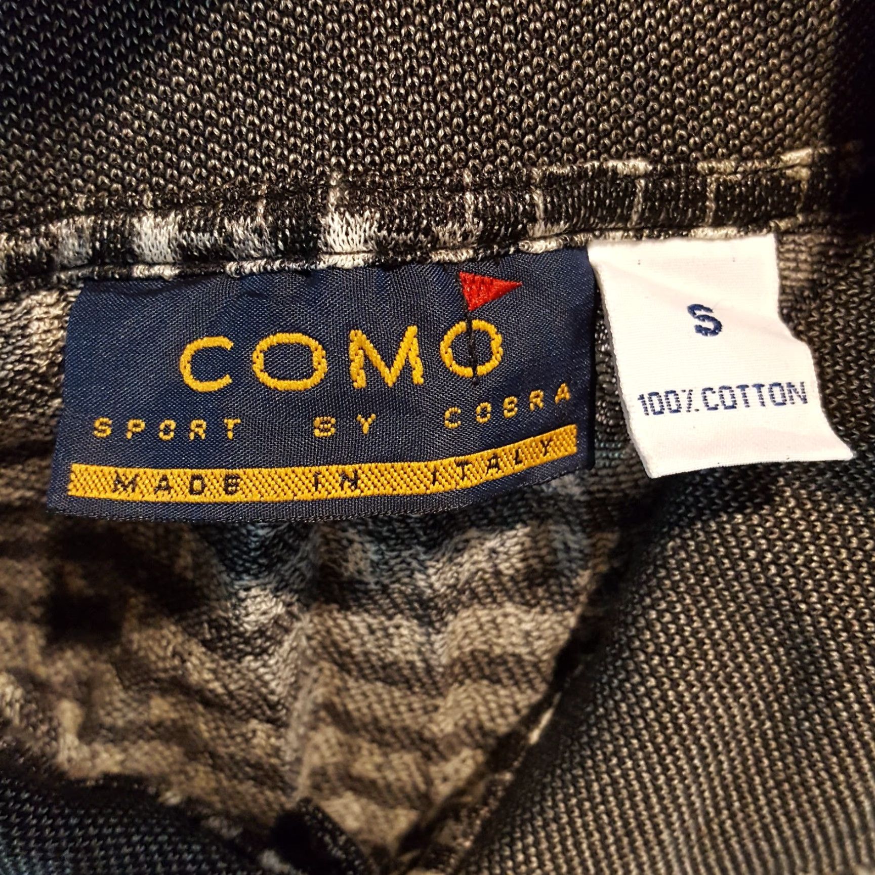 Vintage VINTAGE Como Polo Shirt Skater Houndstooth Gray Men’s Small Size S Button Collar Size US S / EU 44-46 / 1 - 6 Thumbnail