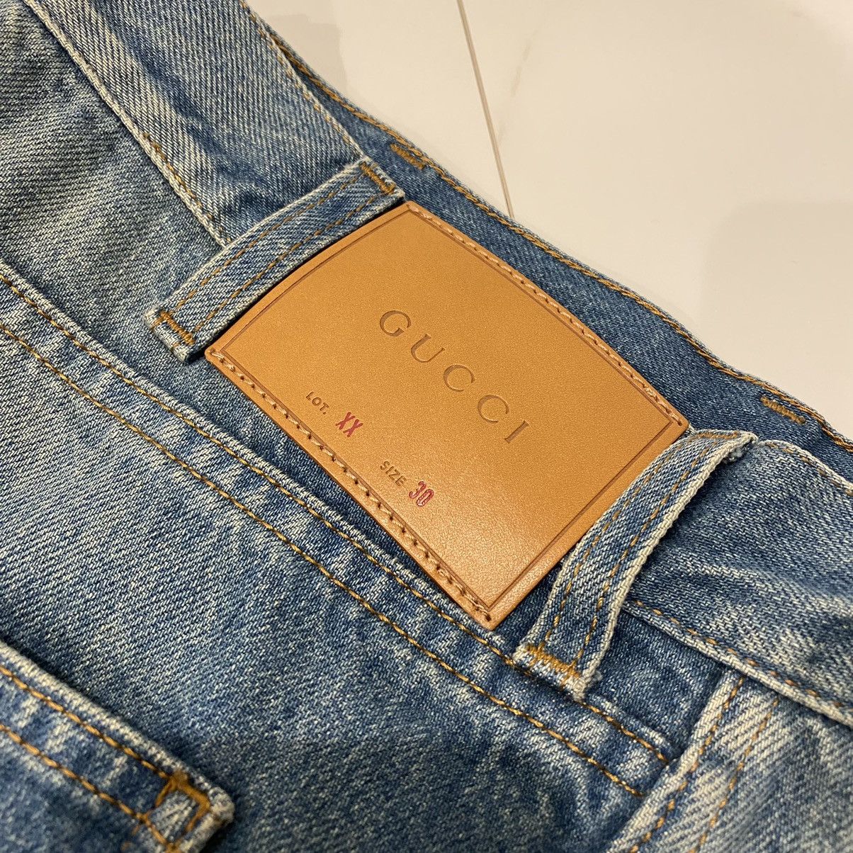 Gucci GUCCI denim embroidered Size US 30 / EU 46 - 4 Thumbnail