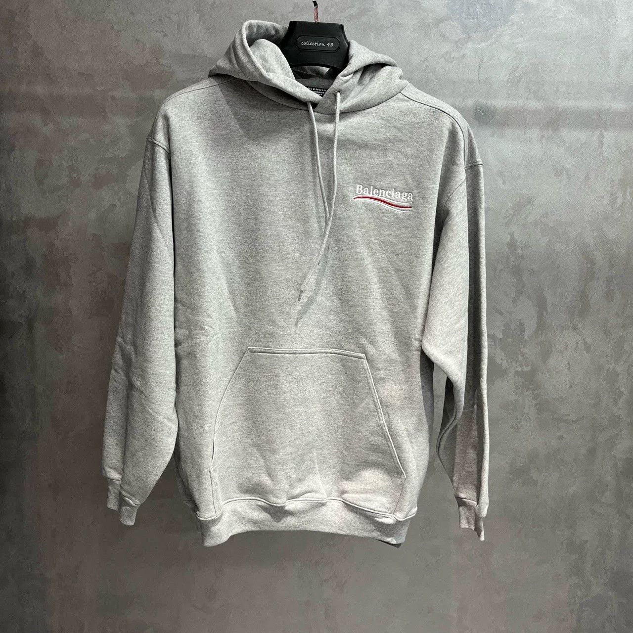 Balenciaga Balenciaga Embroidered Graphic Gray Hoodie XS Women Size XS / US 0-2 / IT 36-38 - 1 Thumbnail