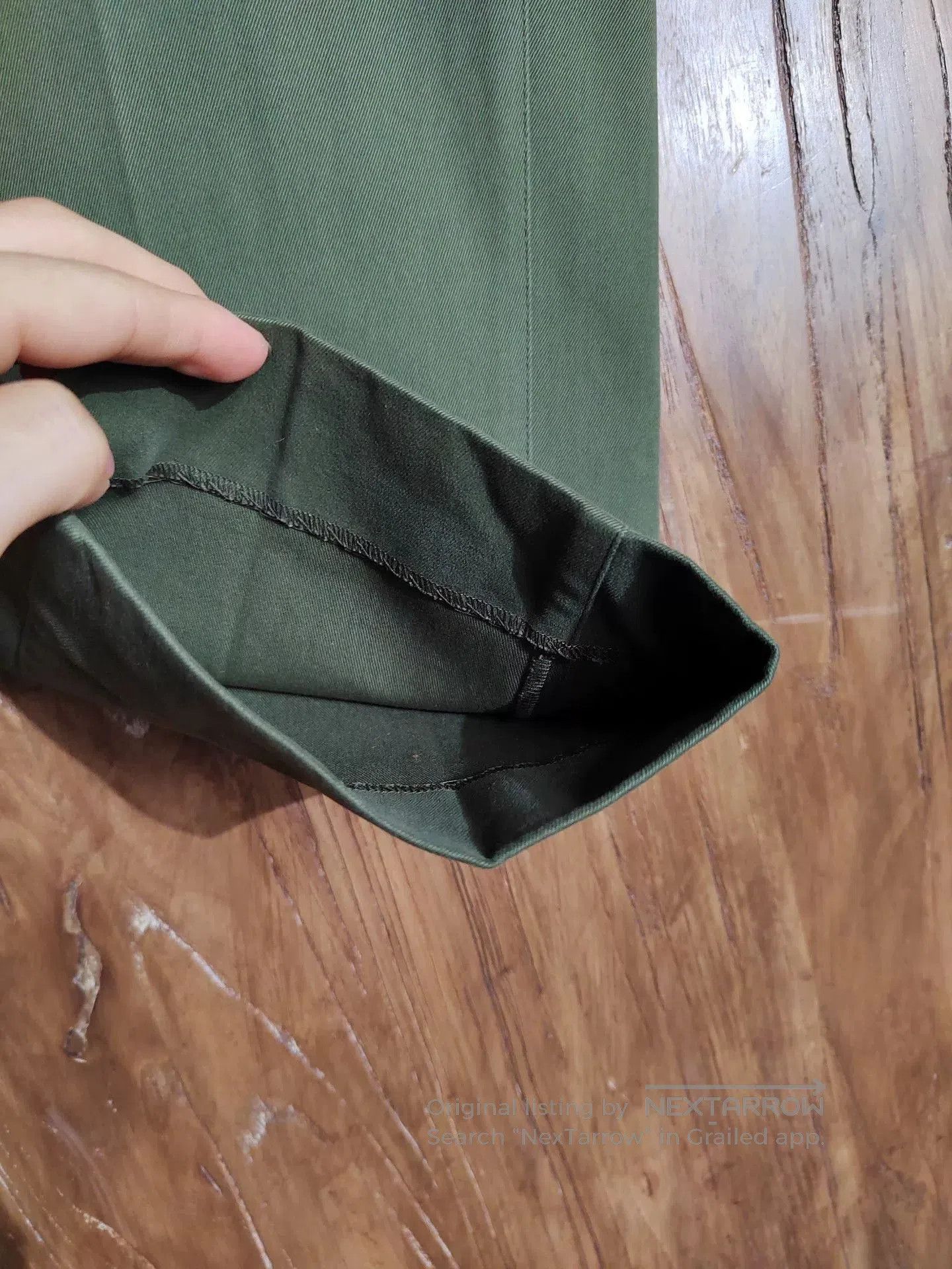 Soe Casual Olive Green Cotton Pants for Fall. Size US 30 / EU 46 - 4 Thumbnail