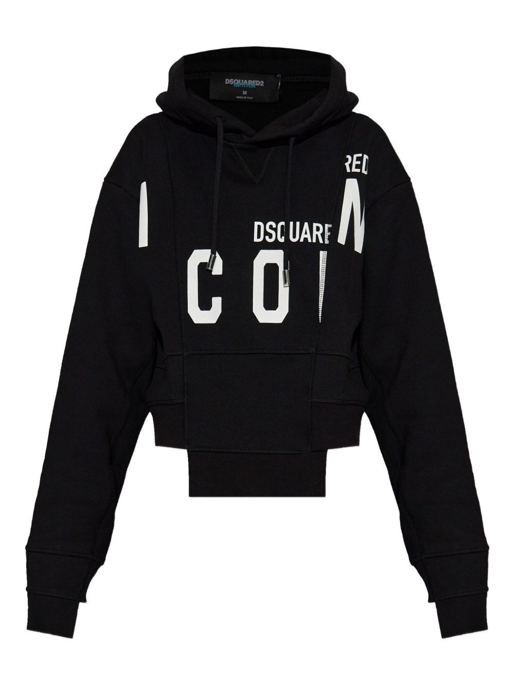 Dsquared2 COTTON CROPPED HOODIE Size S / US 4 / IT 40 - 1 Thumbnail