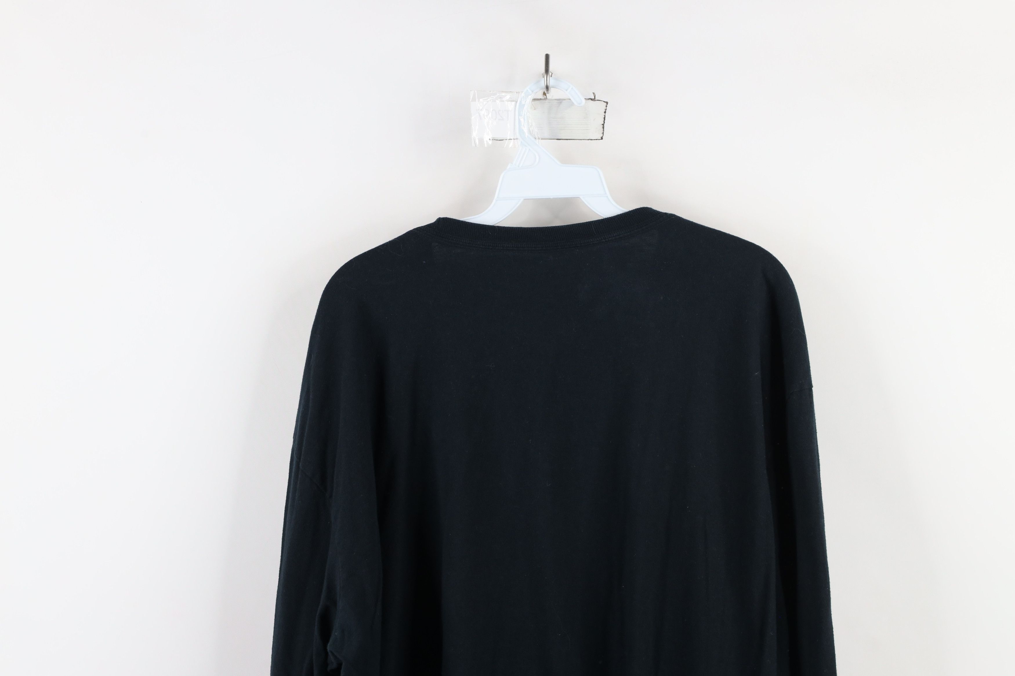 Vintage Vintage 90s Mercedes Benz Spell Long Sleeve T-Shirt Black Size US XXL / EU 58 / 5 - 10 Thumbnail