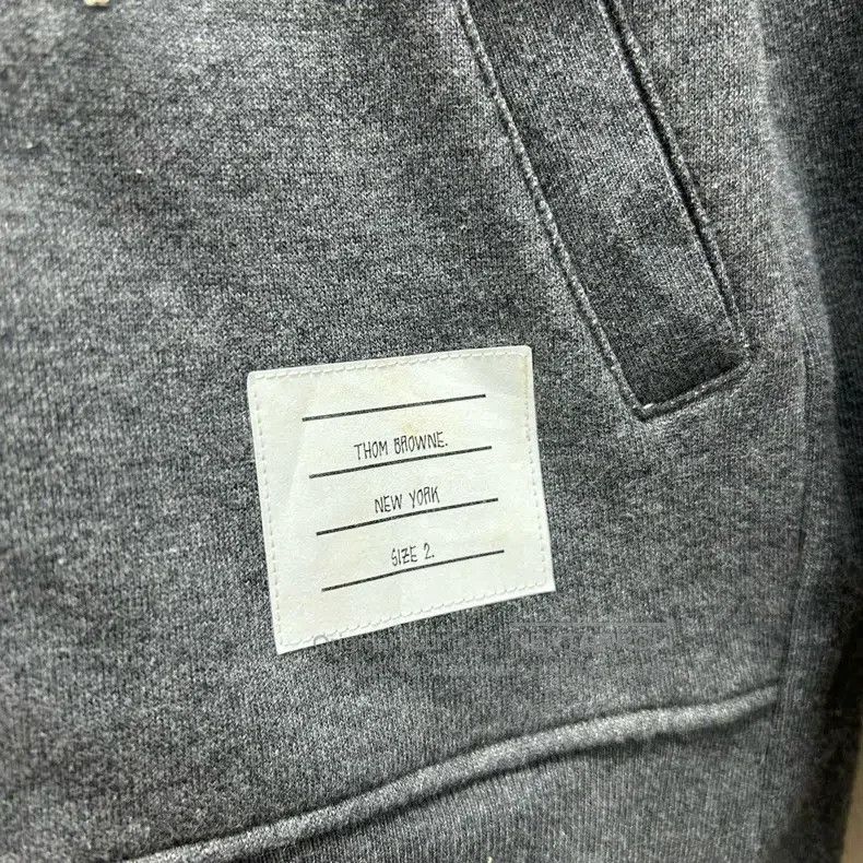 Thom Browne Thom Browne Striped Gray Hooded Sweatshirt Size US M / EU 48-50 / 2 - 3 Thumbnail
