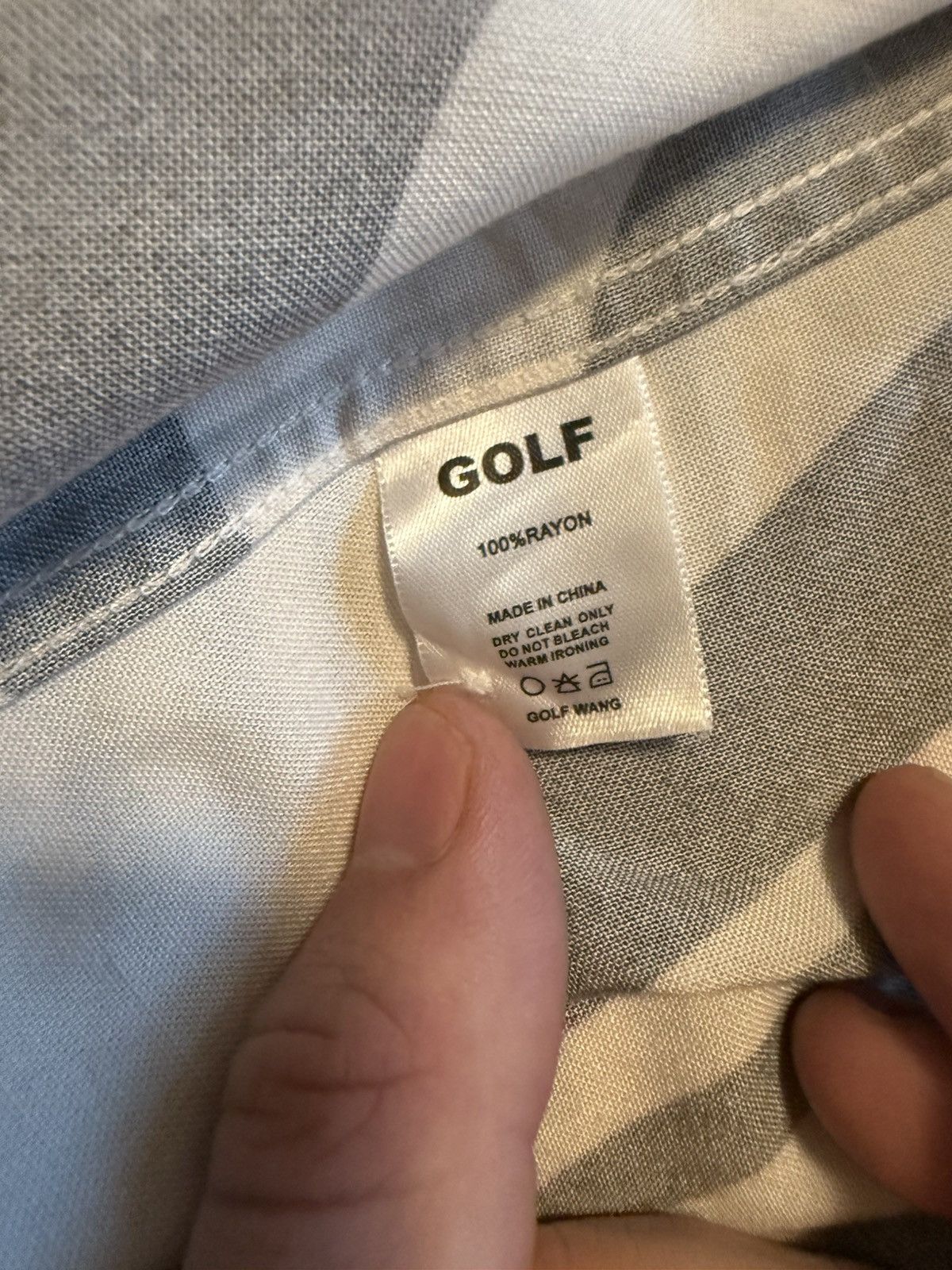 Golf Wang Golf Wang Black & White Melted Button-Up Size US L / EU 52-54 / 3 - 4 Thumbnail