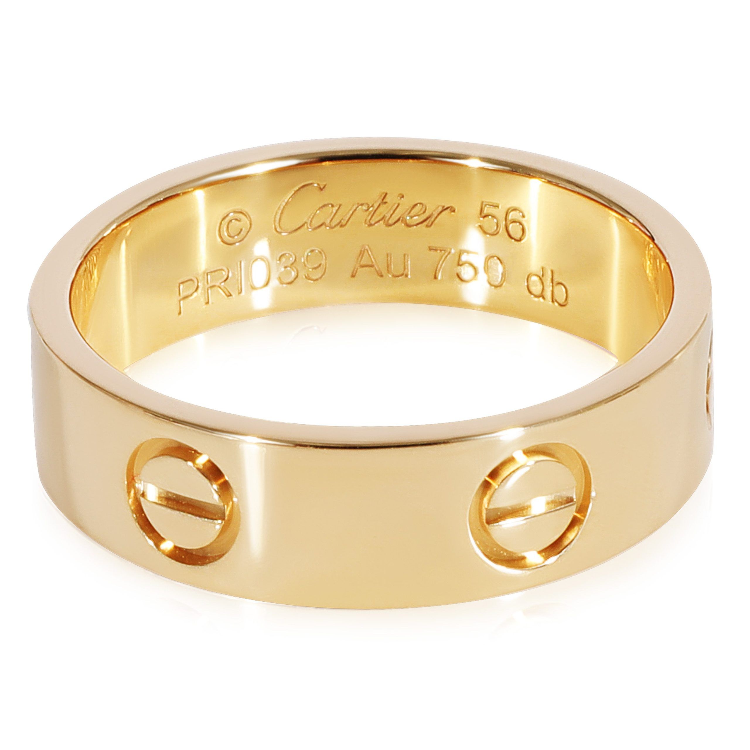 image of Cartier Love Ring In 18K Yellow Gold, Women's