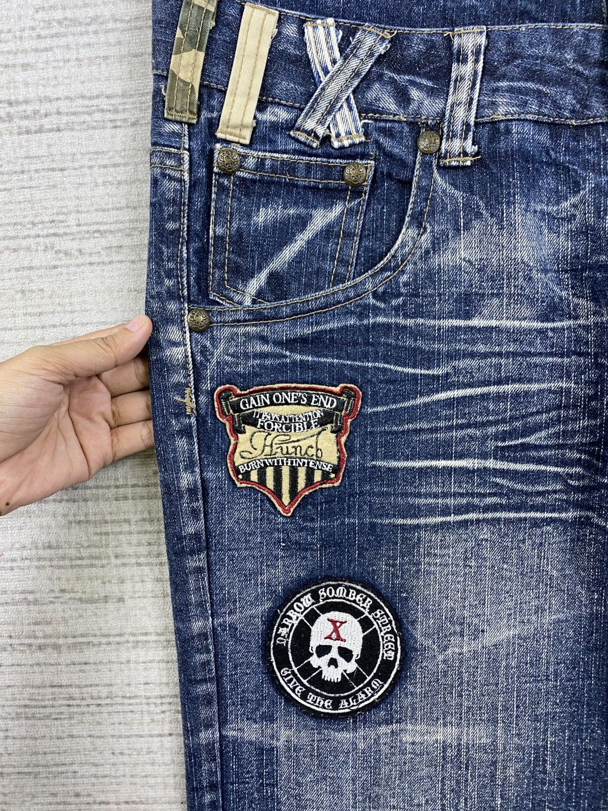 Hysteric Glamour Vintage Hysteric Style Creation Double Waist Denim Pants Size US 32 / EU 48 - 12 Thumbnail