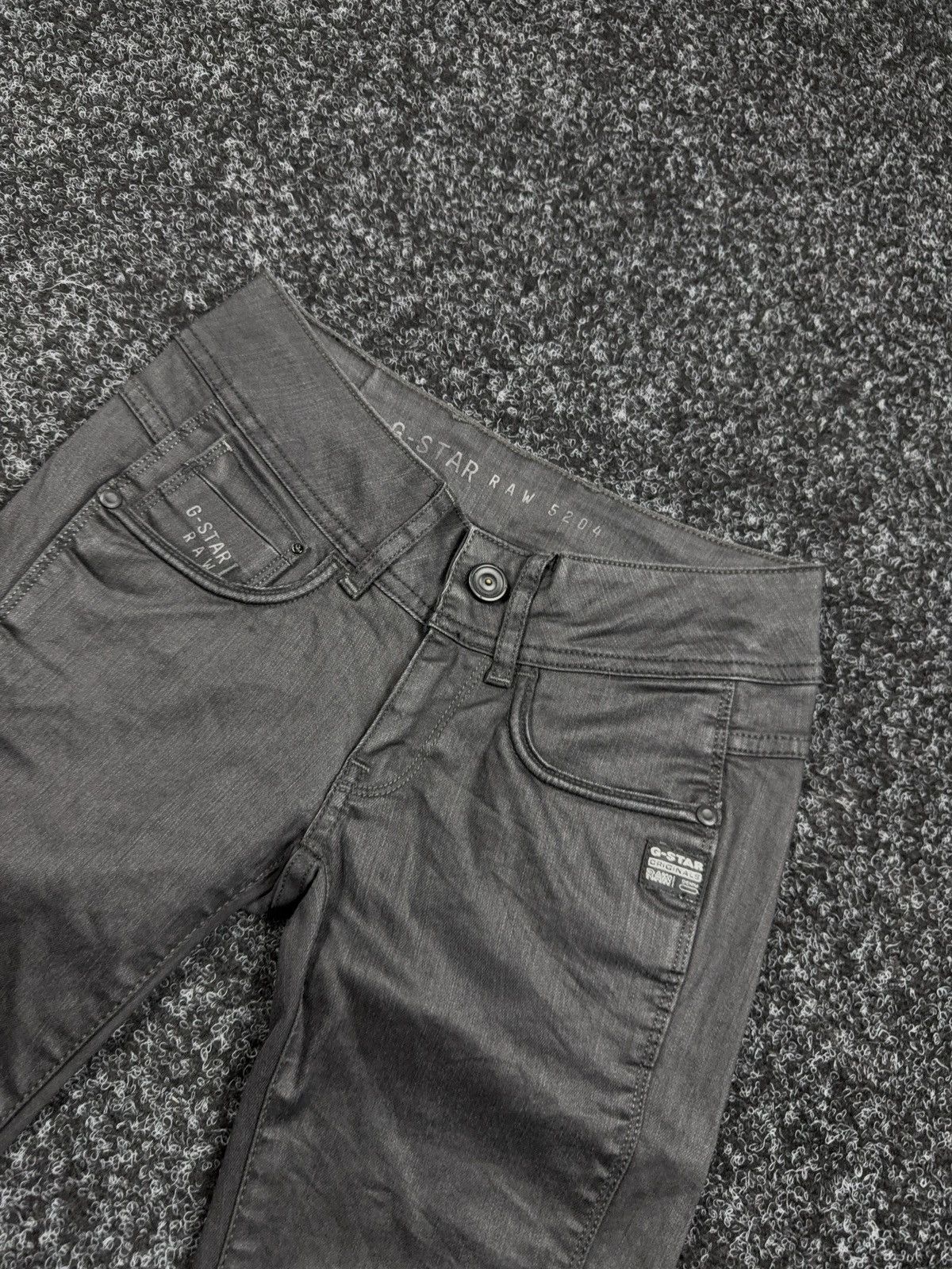 G-Star 00s Y2K G-Star RAW 5204 Avant Garde Opium Rock Skinny Jeans Size 23" - 5 Thumbnail